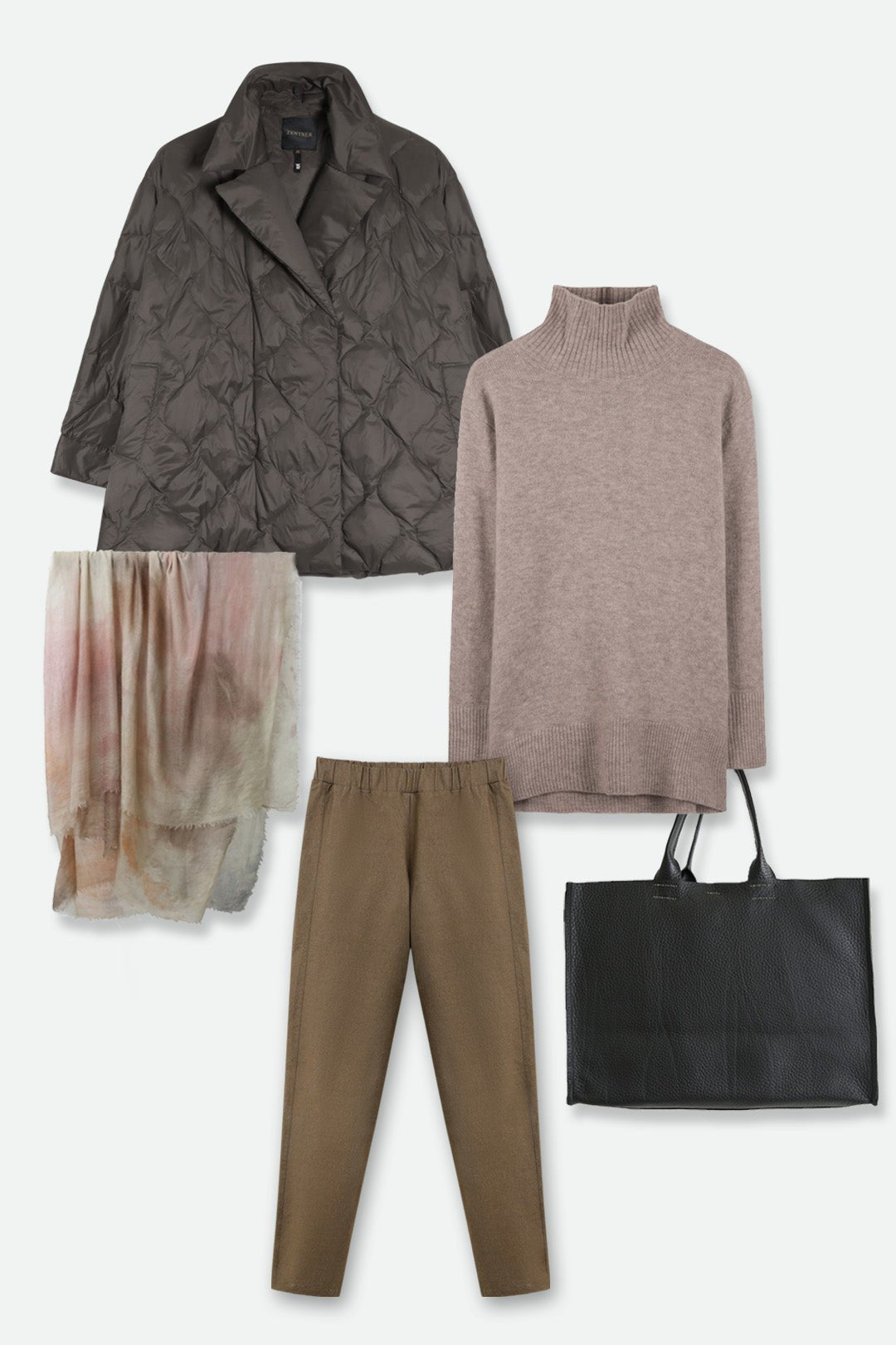 PERRYN PANT IN TECHNICAL COTTON STRETCH IN ARMY GREEN - Jarbo