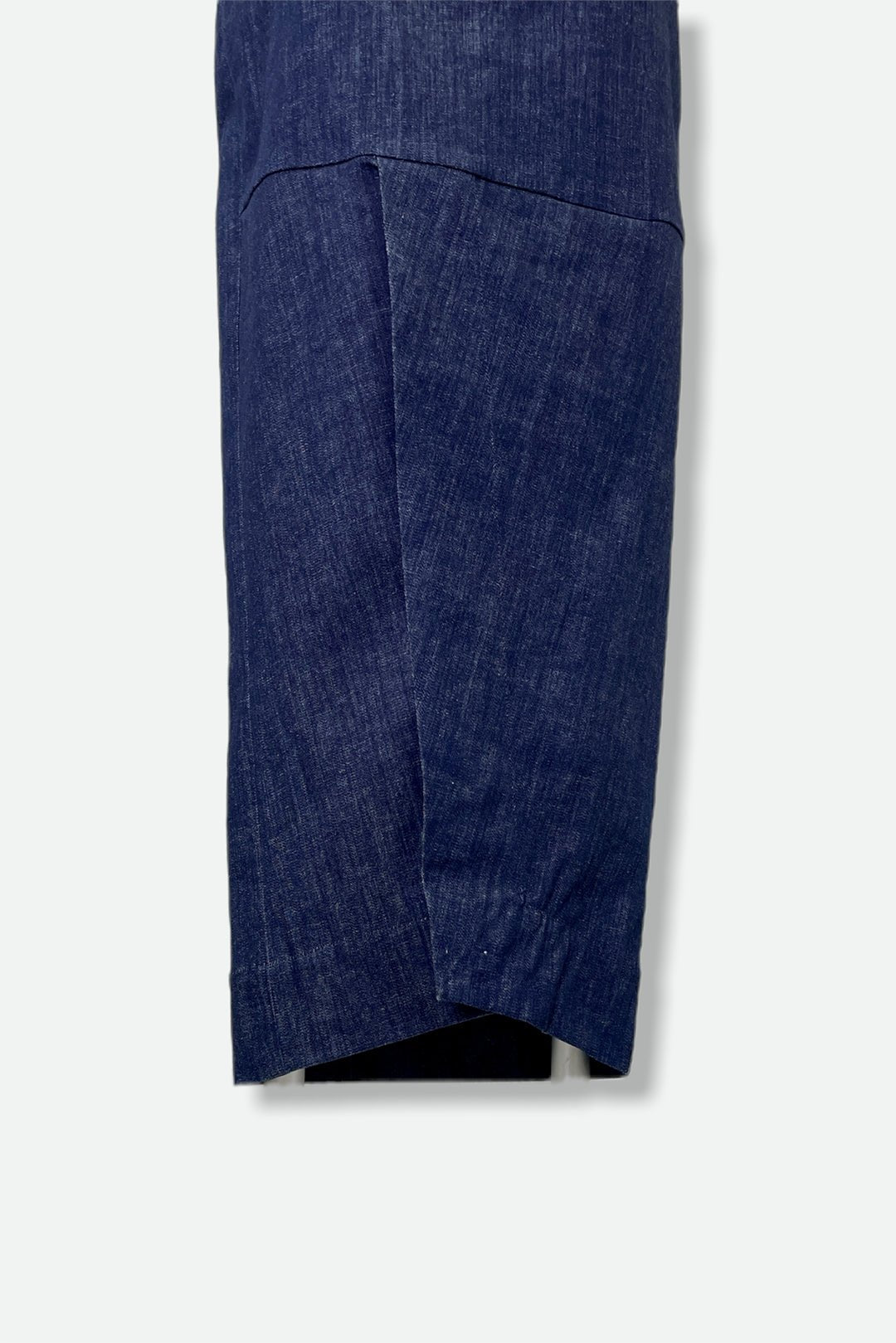 PISA LONG KICK PLEAT SKIRT IN STRETCH DENIM - Jarbo