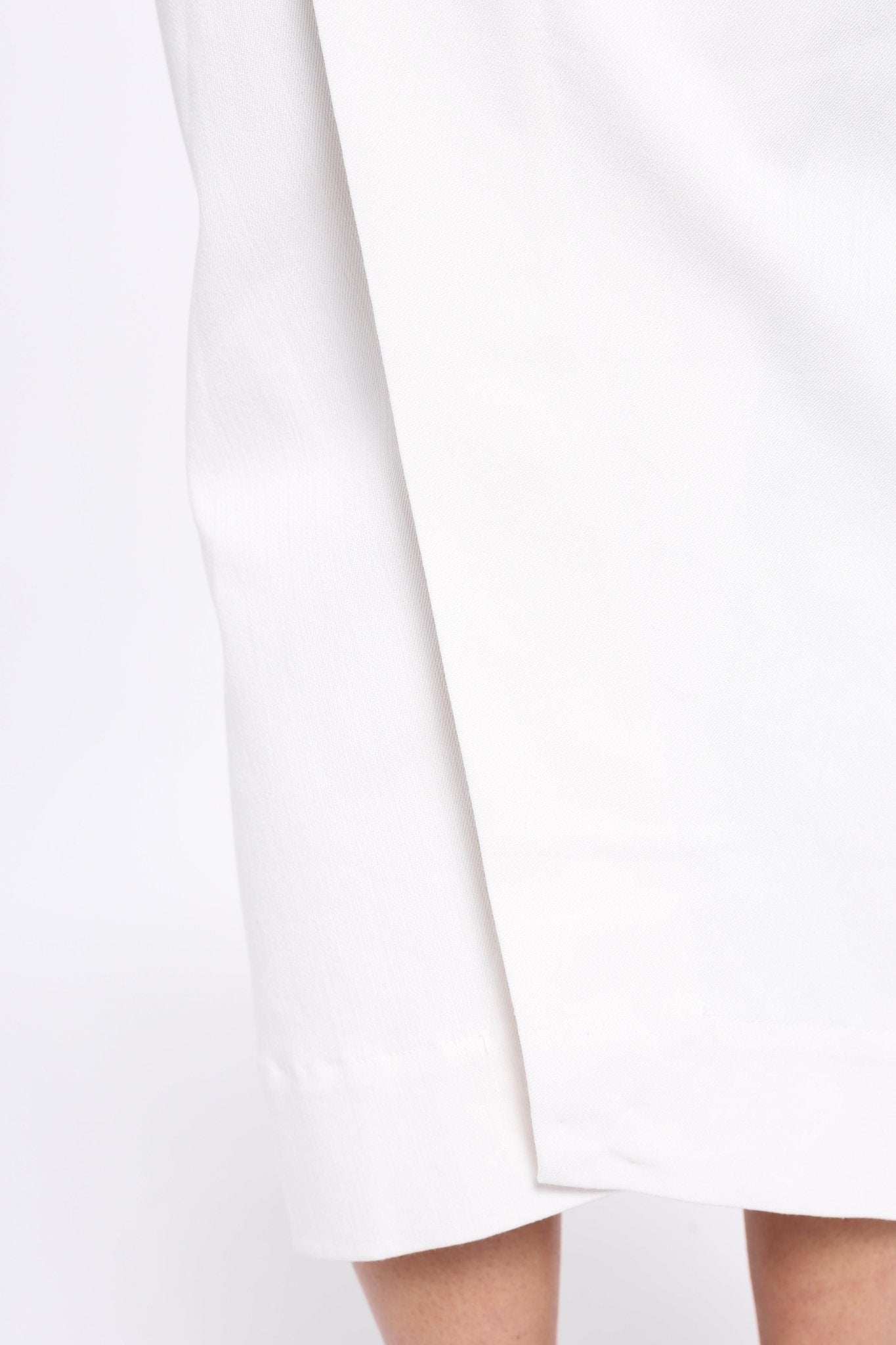 PISA LONG KICK PLEAT SKIRT IN STRETCH DENIM - Jarbo