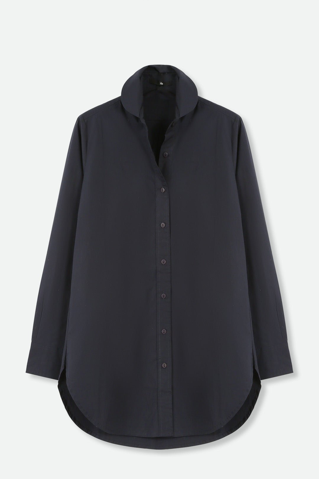 RAGUSA ROUNDED COLLARED SHIRT IN COTTON STRETCH - Jarbo