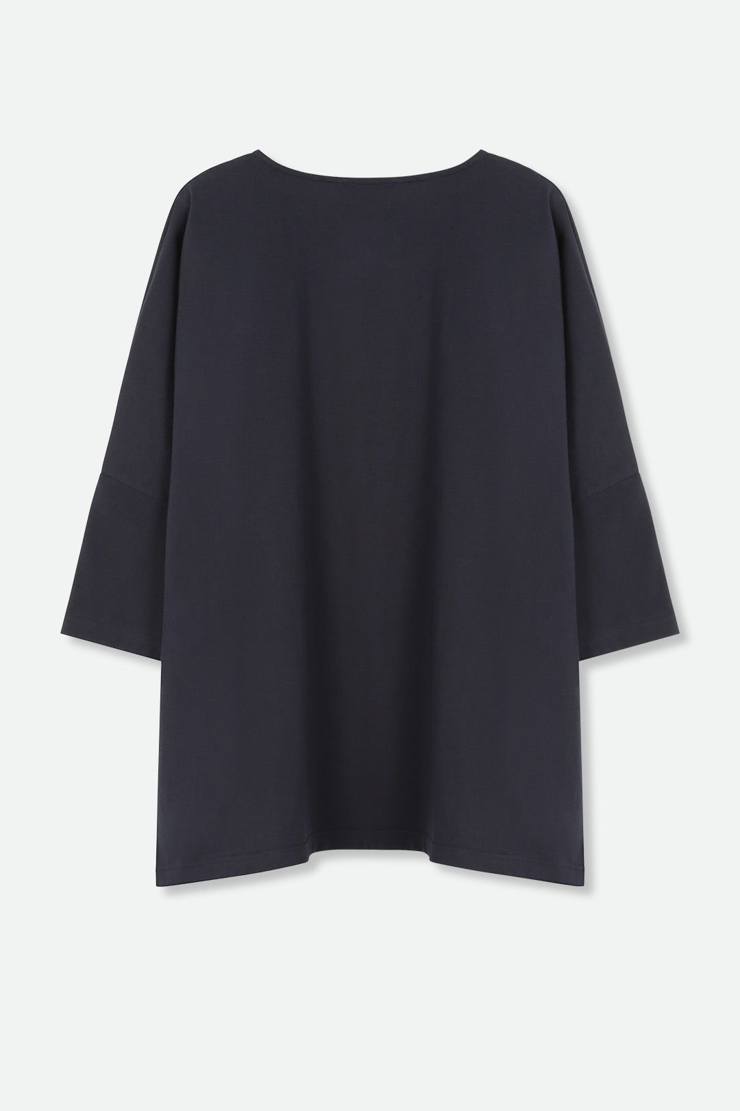 RAYA BOATNECK OVERSIZED TUNIC IN ITALIAN COTTON JERSEY - Jarbo