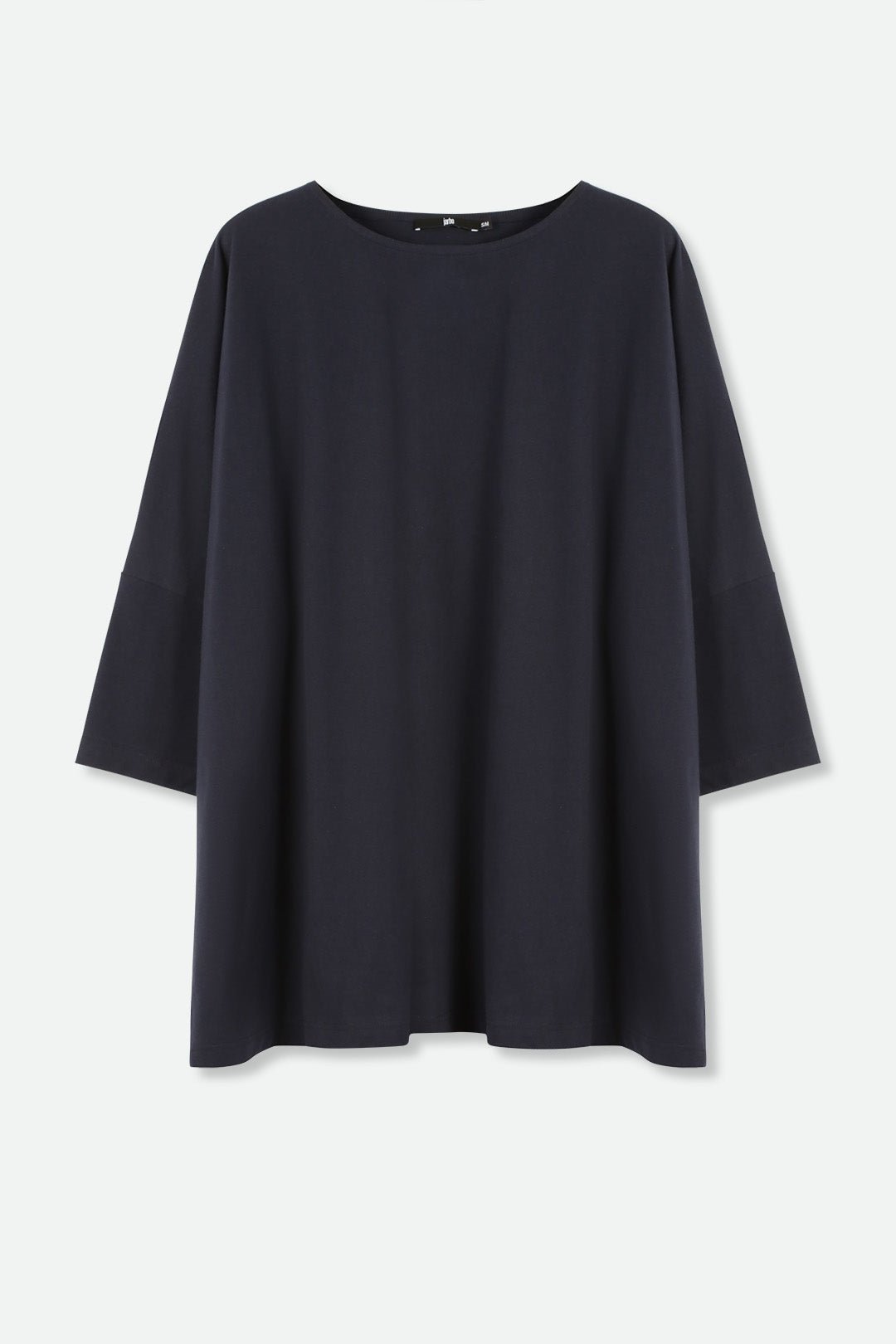 RAYA BOATNECK OVERSIZED TUNIC IN ITALIAN COTTON JERSEY - Jarbo