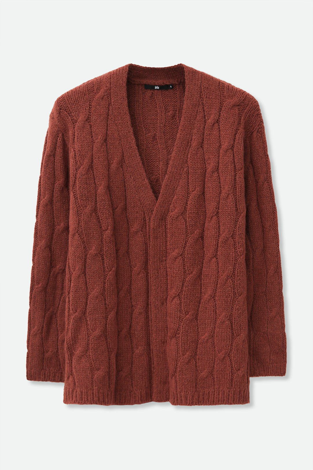 RINNOVA CABLE KNIT CARDIGAN IN BABY ALPACA AND FINE MERINO BLEND - Jarbo