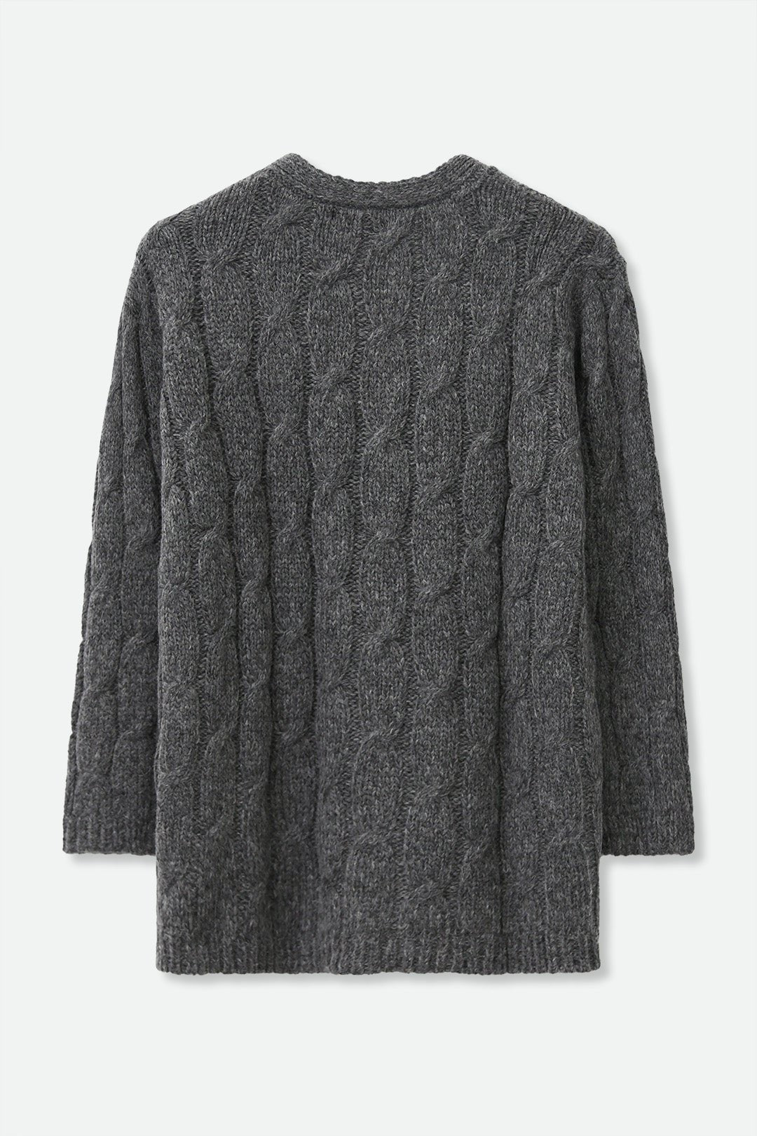 RINNOVA CABLE KNIT CARDIGAN IN BABY ALPACA AND FINE MERINO BLEND - Jarbo