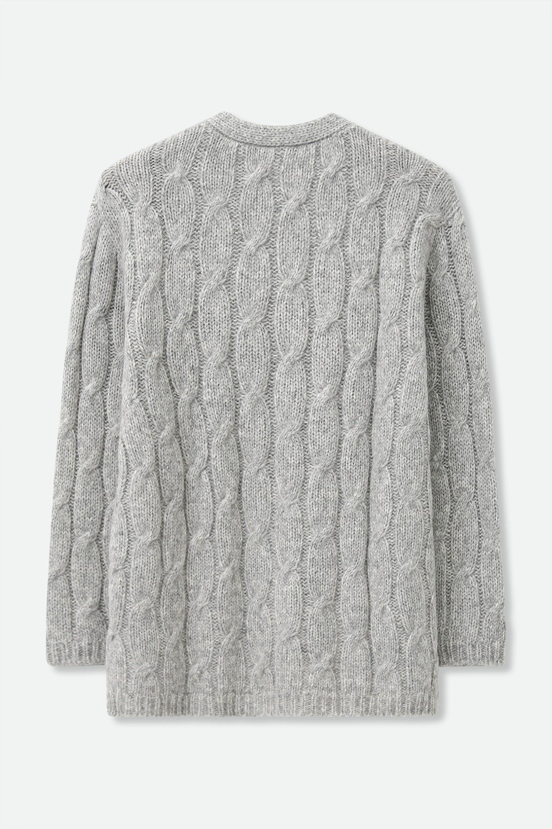 RINNOVA CABLE KNIT CARDIGAN IN BABY ALPACA AND FINE MERINO BLEND - Jarbo