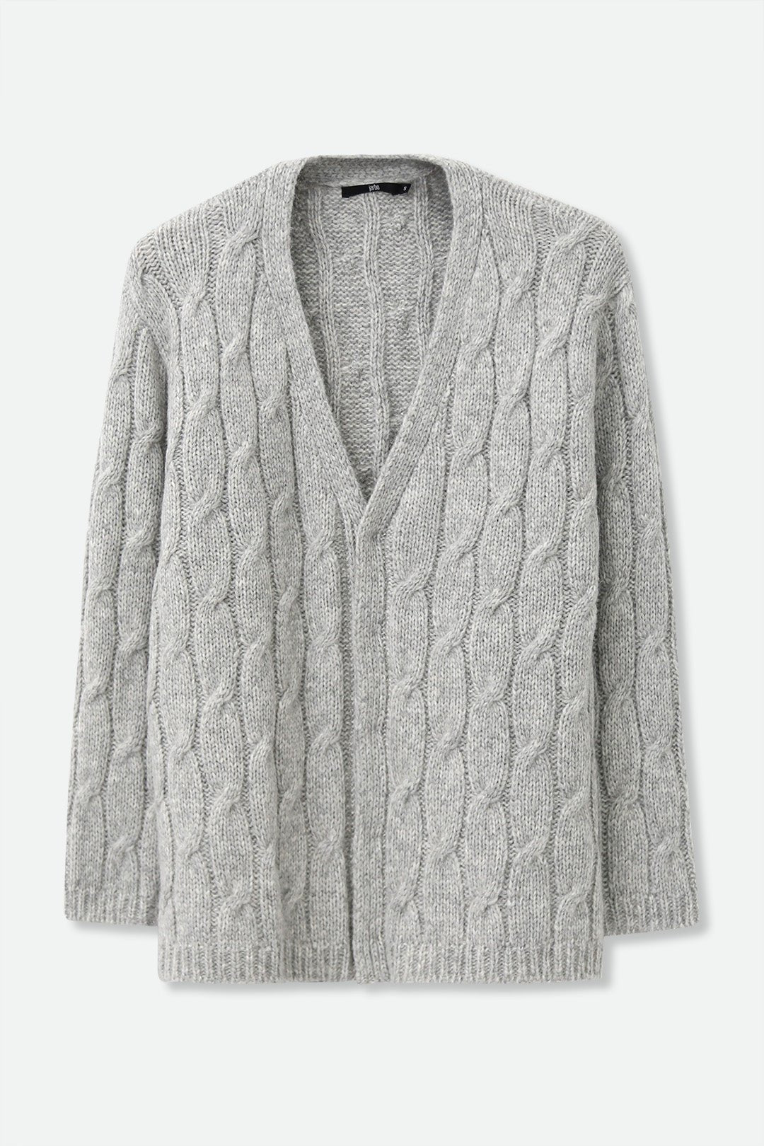 RINNOVA CABLE KNIT CARDIGAN IN BABY ALPACA AND FINE MERINO BLEND - Jarbo