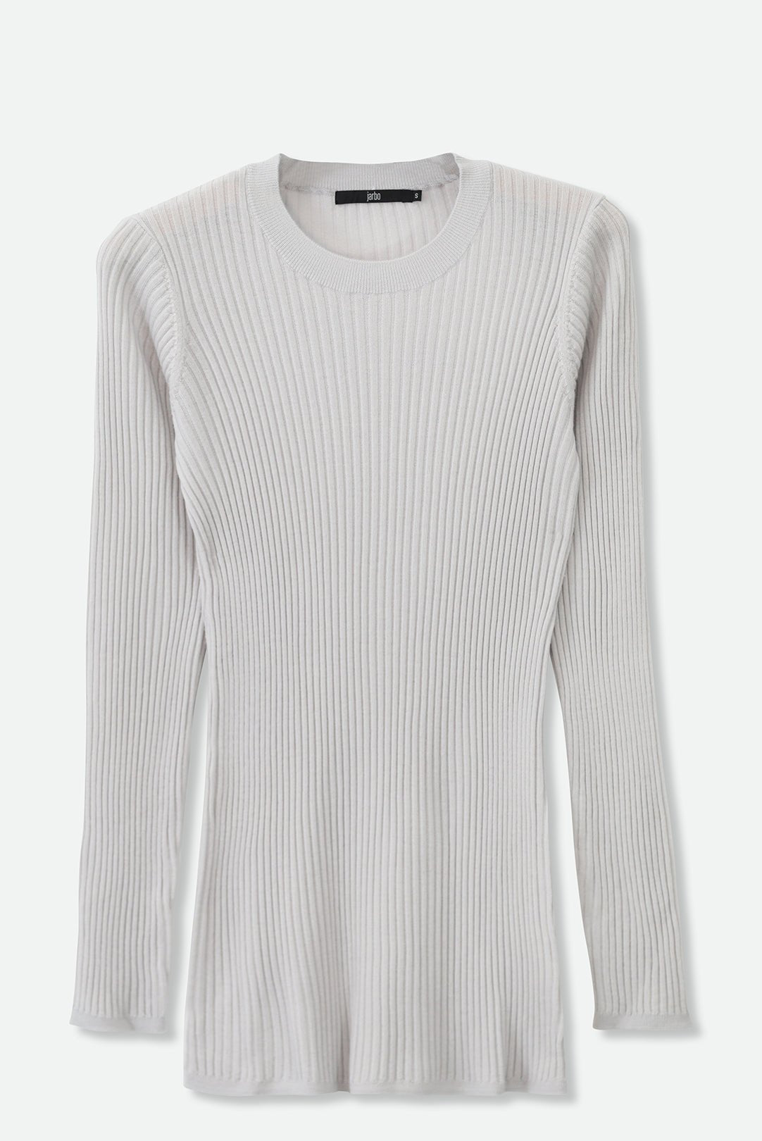 ROMANGA RIBBED LONG SLEEVE CREW IN FINE ITALIAN MERINO - Jarbo