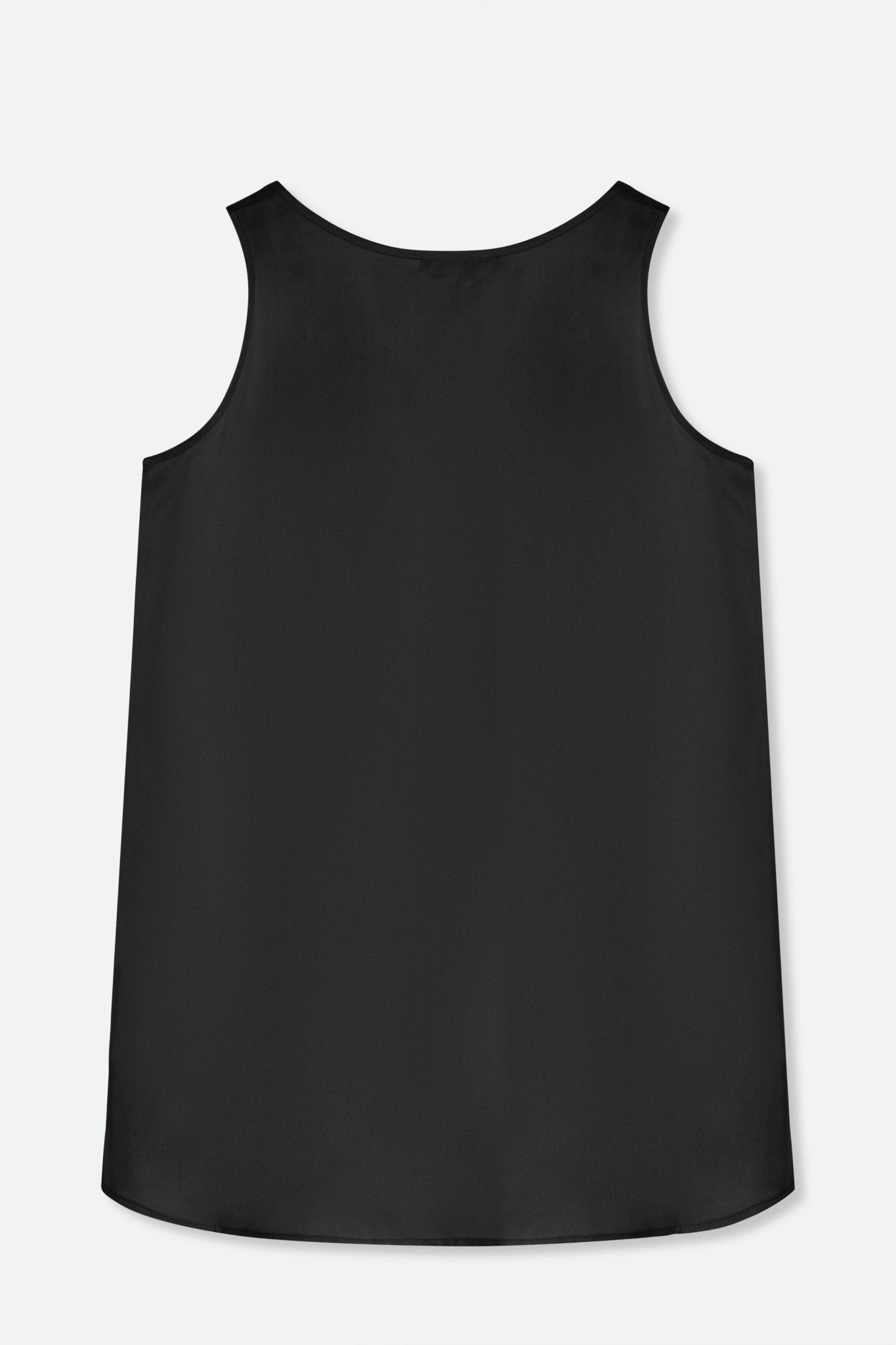 SABINA SILK TWILL TANK TOP IN BLACK - Jarbo