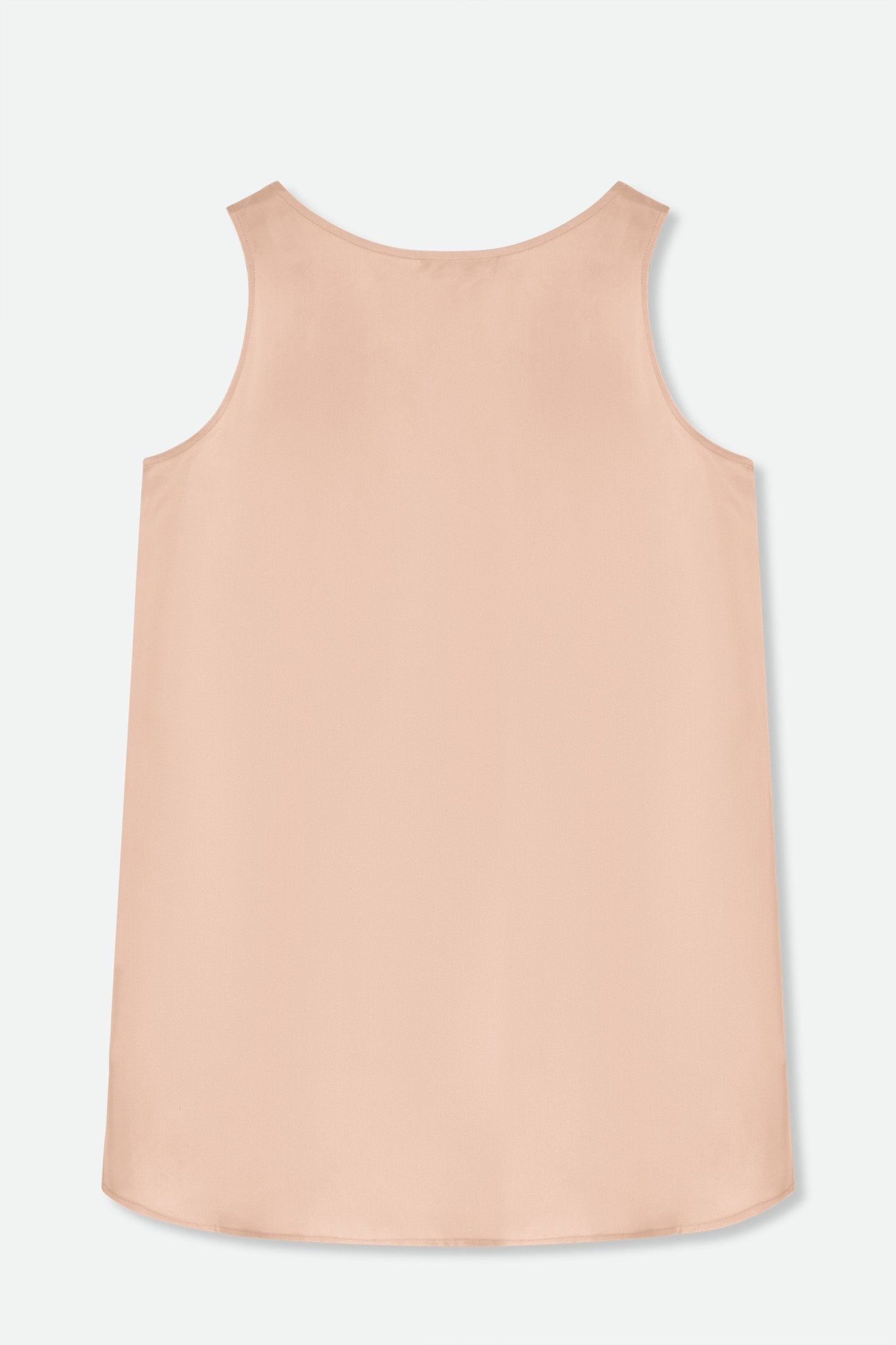 SABINA SILK TWILL TANK TOP IN ROSE BEIGE - Jarbo