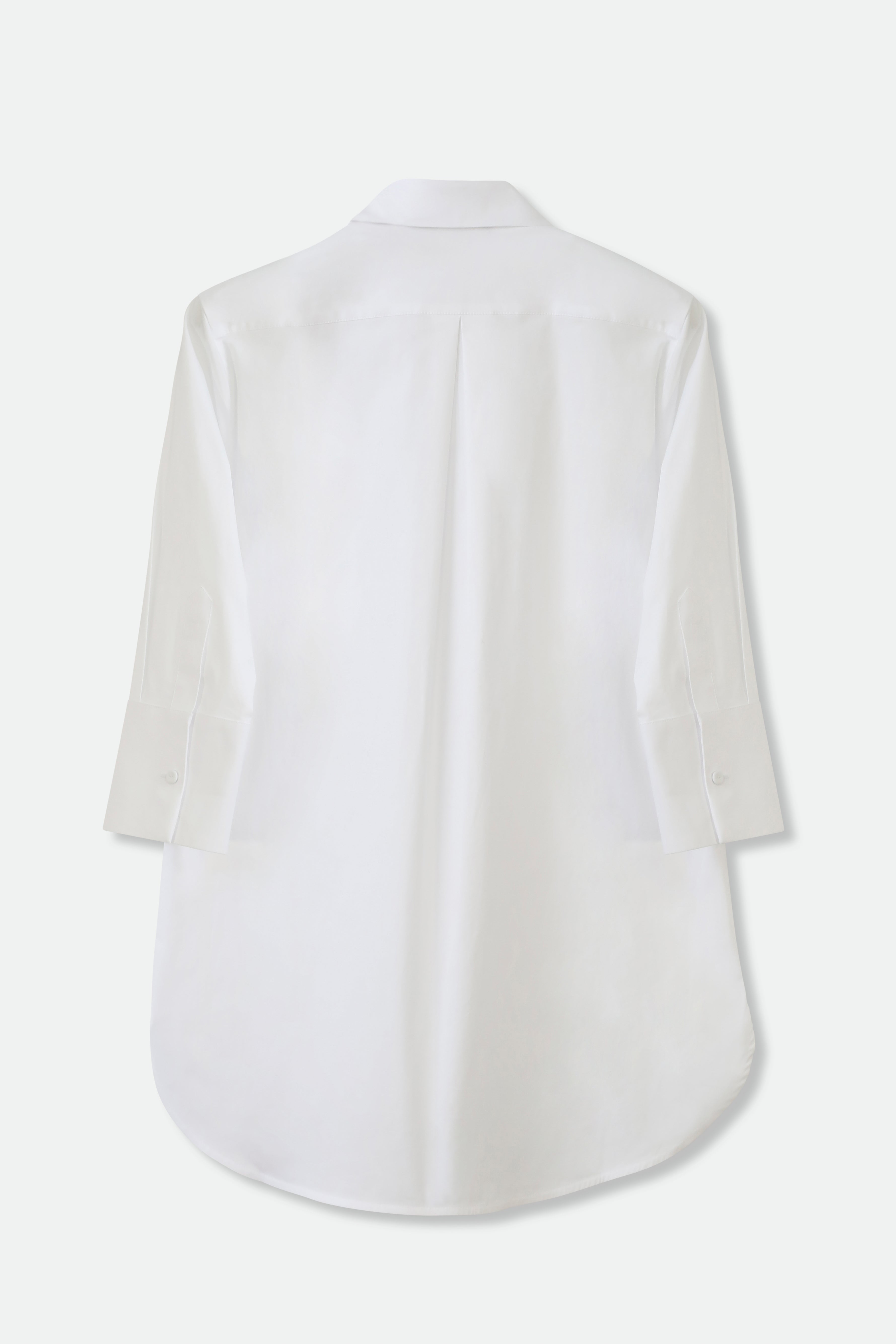 SADIE 3/4 SLEEVE SHIRT IN ITALIAN COTTON POPLIN STRETCH - Jarbo