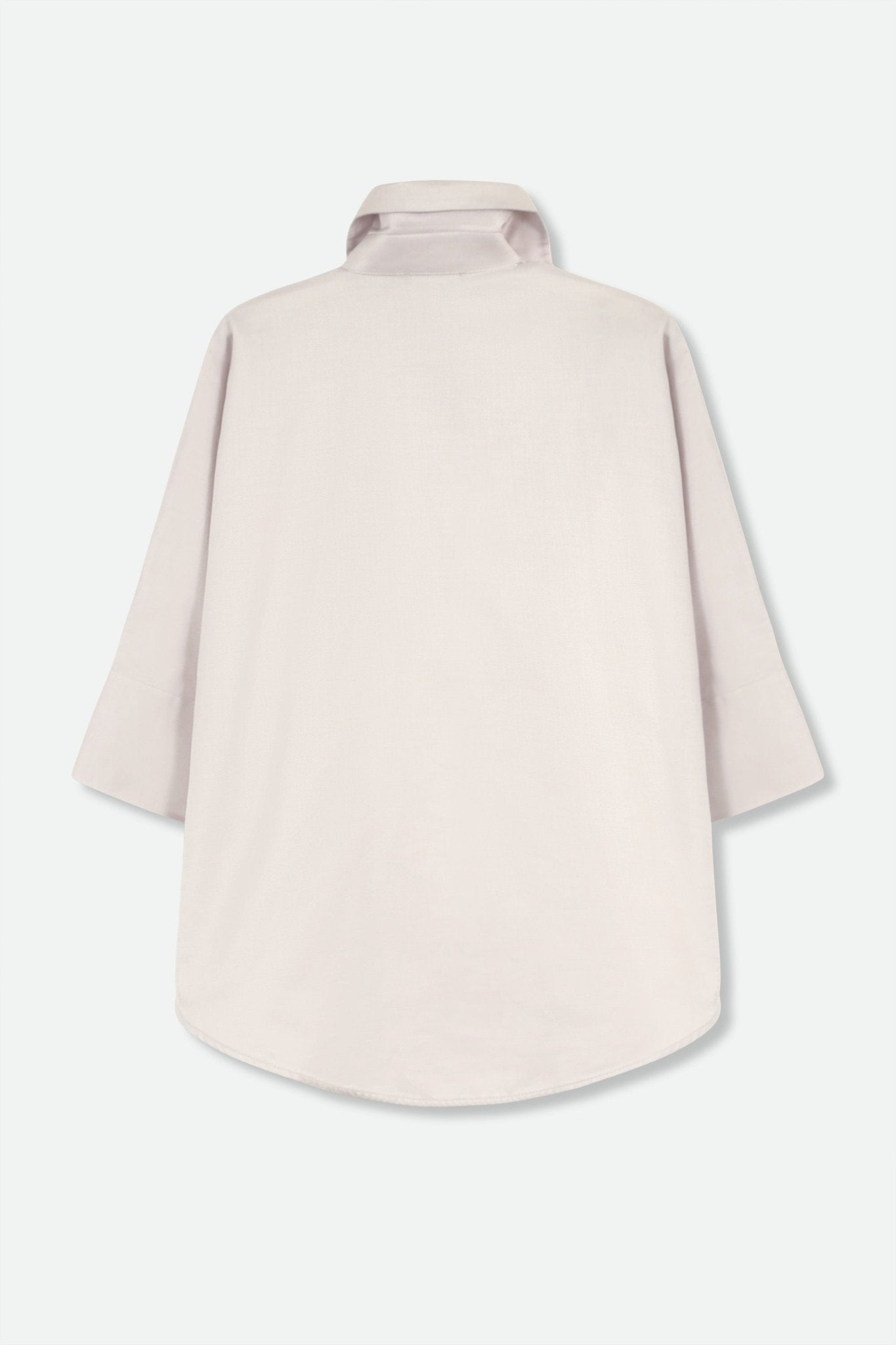 SAHANA DOLMAN SHIRT IN COTTON SILVER - Jarbo
