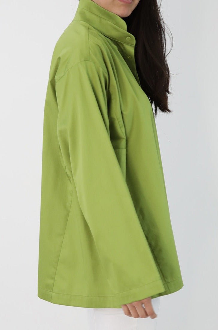 SAIGE OVERSIZE SHIRT IN ITALIAN COTTON POPLIN STRETCH - Jarbo