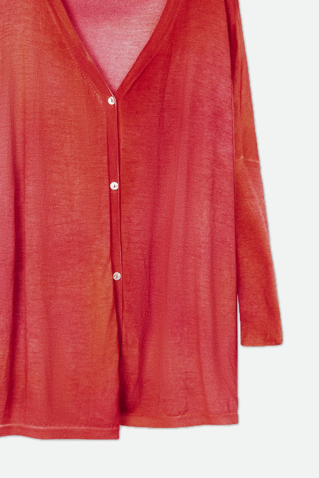 SALA LIGHTWEIGHT CARDIGAN IN SPRAY-DYED CASHMERE - Jarbo