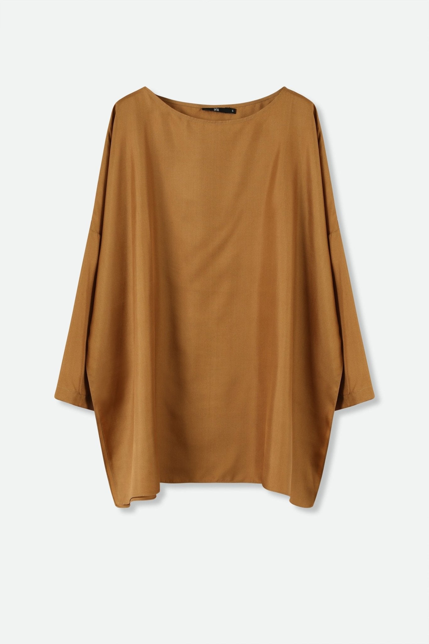 SAMIRA SILK TWILL TUNIC IN COPPER - Jarbo