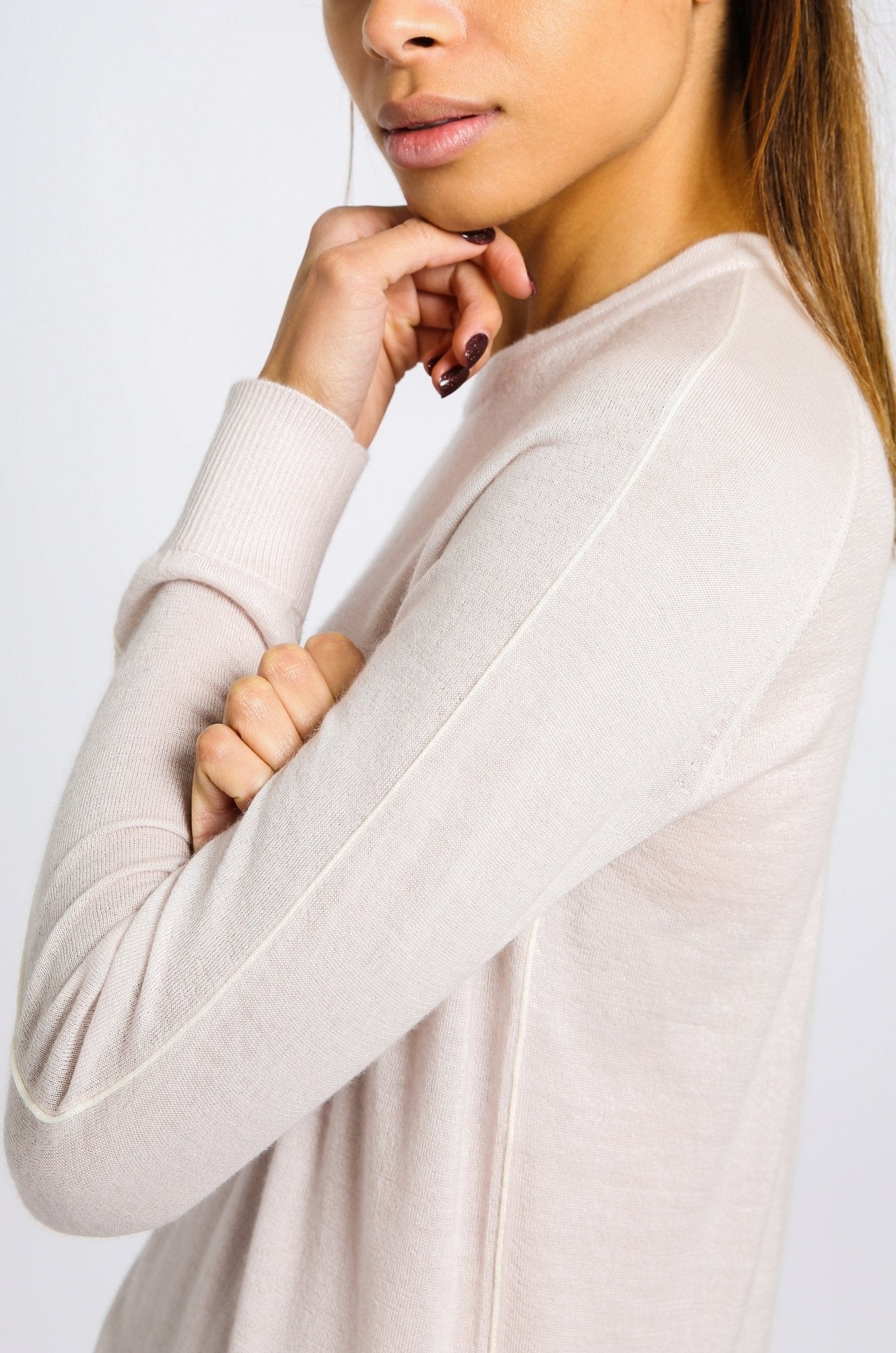 SAMMY RAGLAN SLEEVE CREWNECK IN CASHMERE - Jarbo