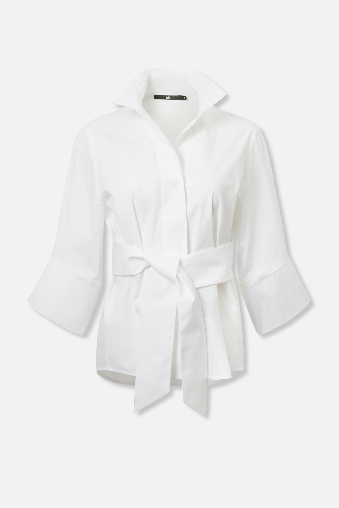 SCARLETT SHIRT IN ITALIAN POPLIN COTTON WHITE - Jarbo