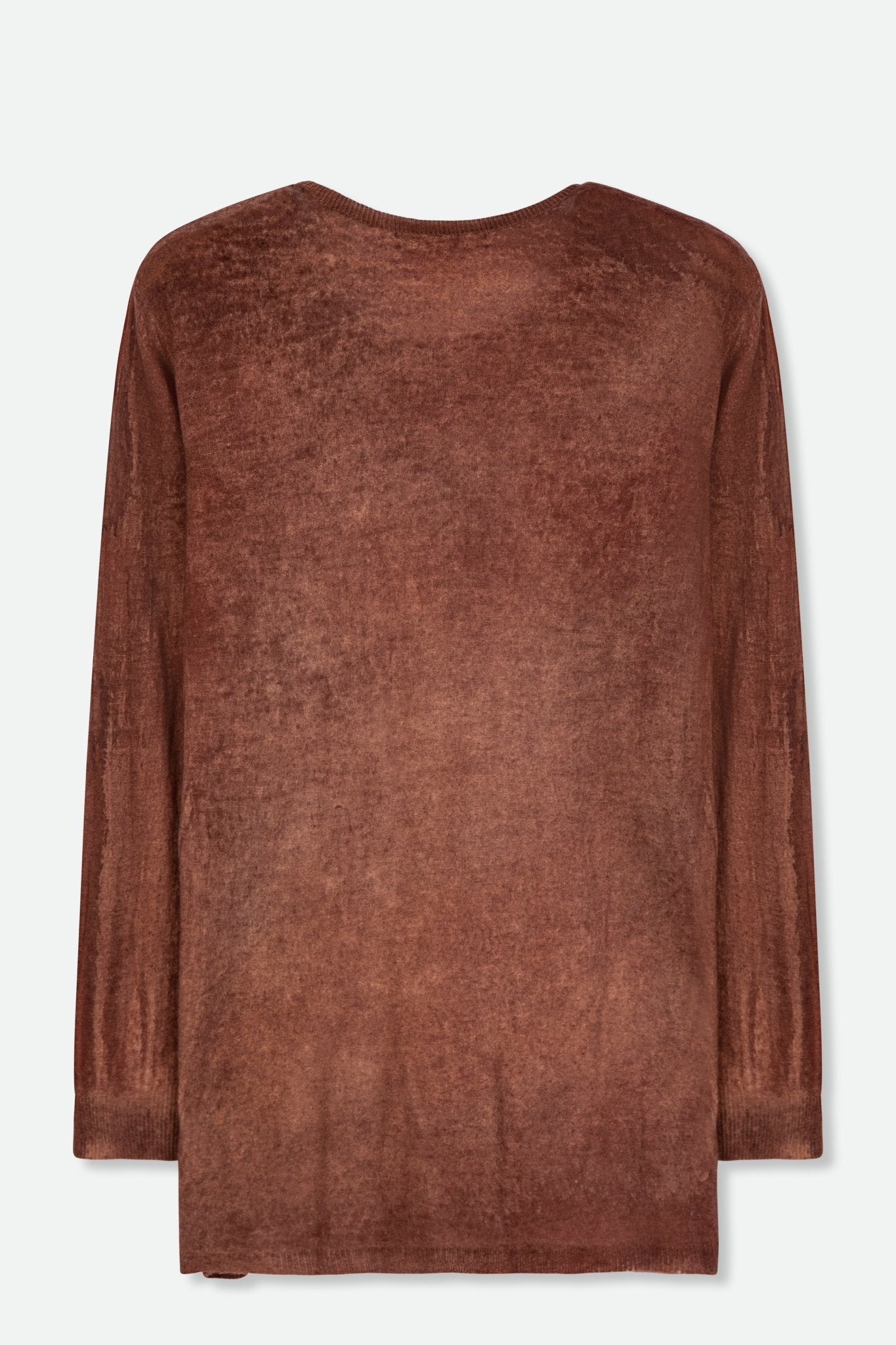 SHARA CREW TOP IN HAND-DYED LIGHTWEIGHT CASHMERE - Jarbo