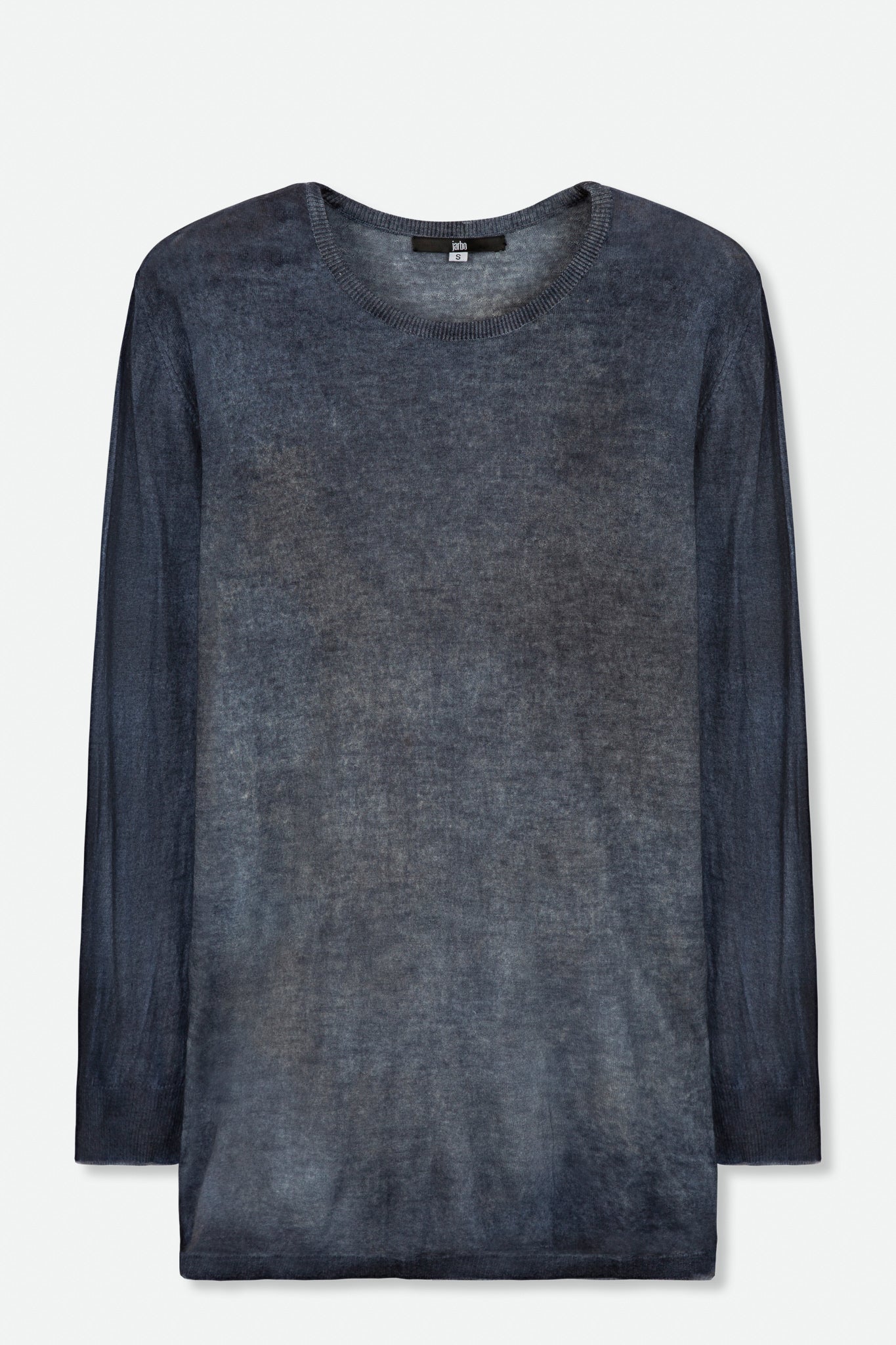 SHARA CREW TOP IN HAND-DYED LIGHTWEIGHT CASHMERE - Jarbo