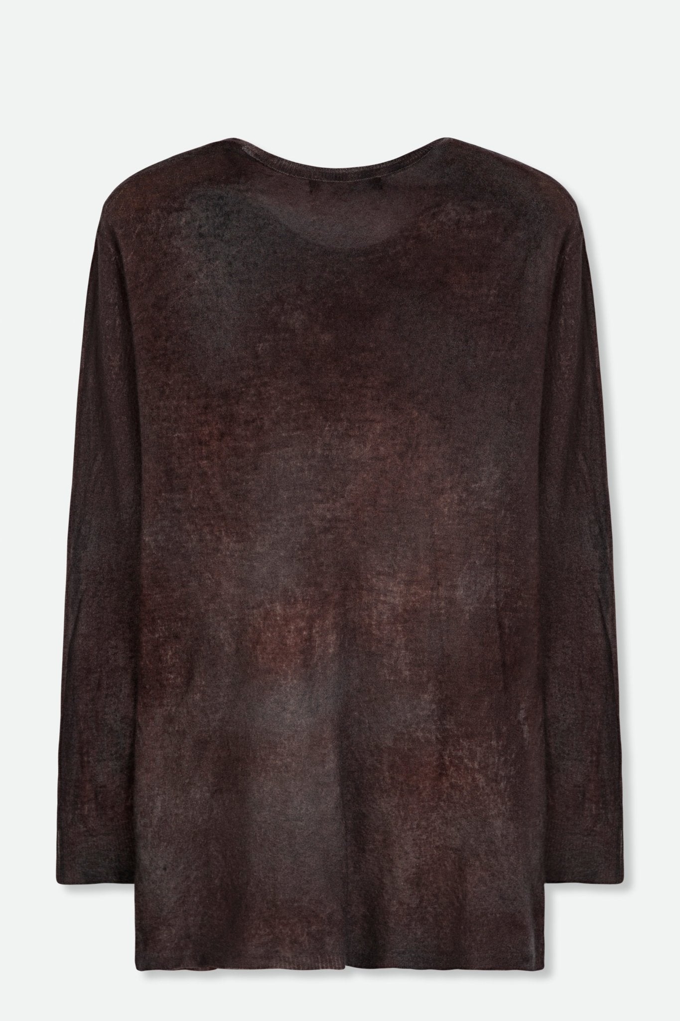 SHARA CREW TOP IN HAND-DYED LIGHTWEIGHT CASHMERE - Jarbo