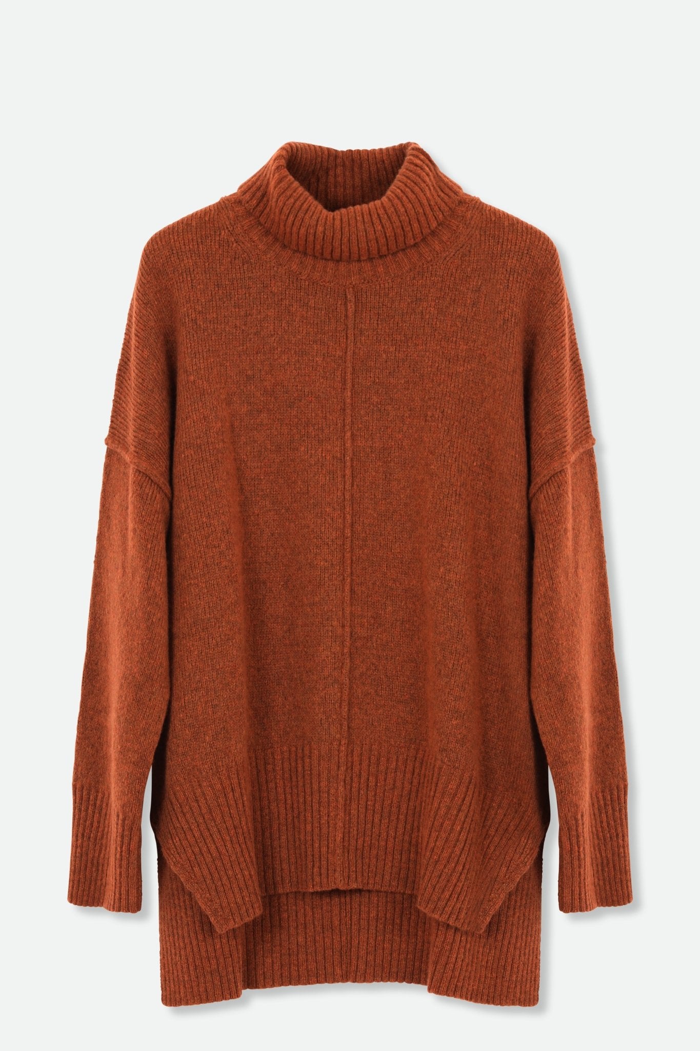 SHELBY FOLDED HIGH NECK IN ITALIAN LOFTY MERINO CASHMERE YARN - Jarbo