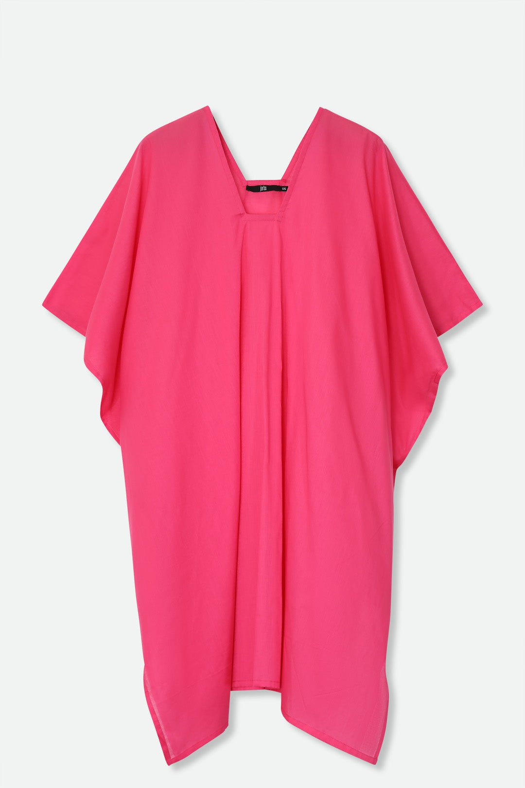 SIA KAFTAN IN ITALIAN COTTON VOILE IN FUCHSIA - Jarbo