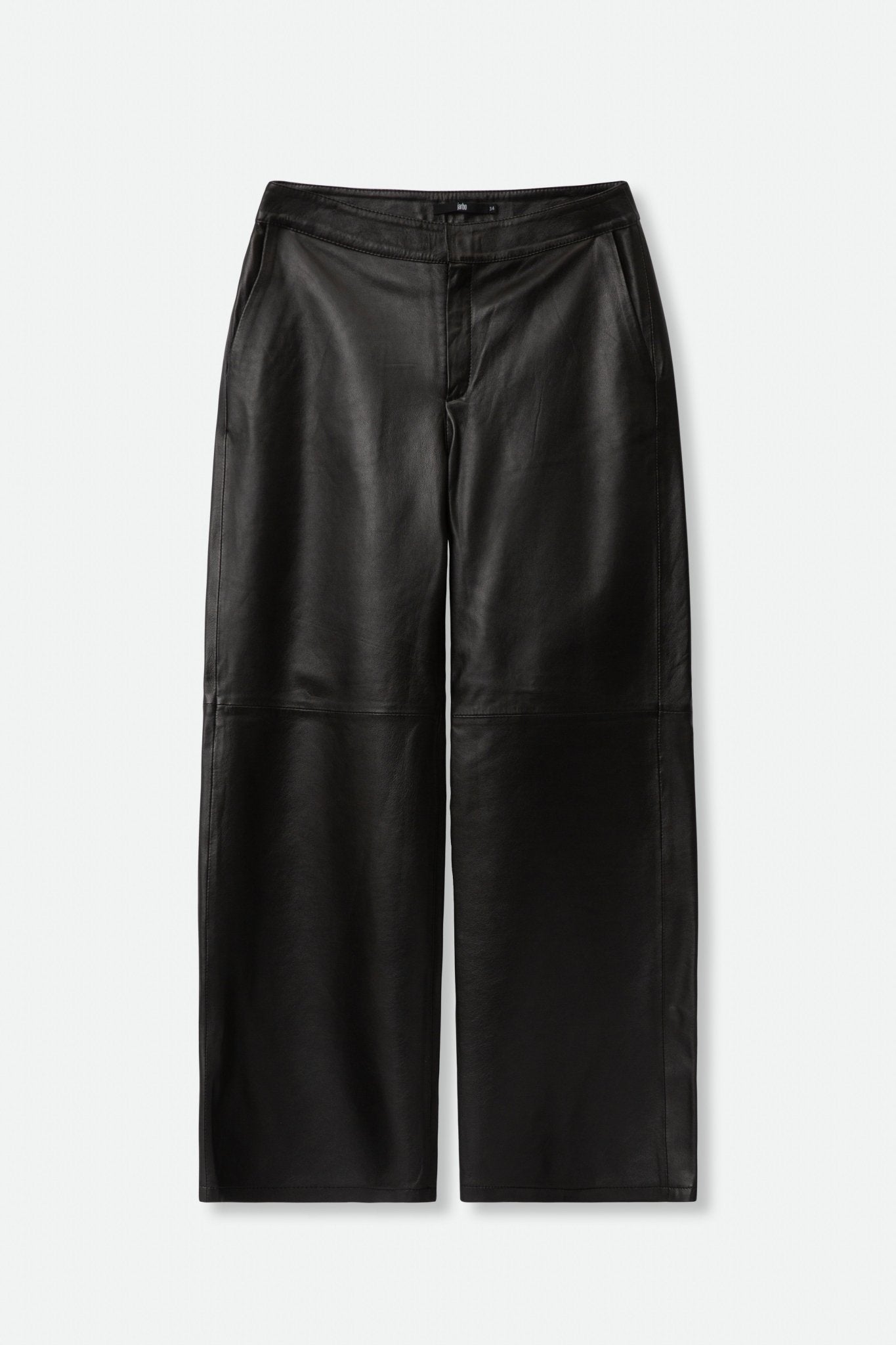 SIENA WIDE LEG SEAM PANT IN ITALIAN LEATHER - Jarbo