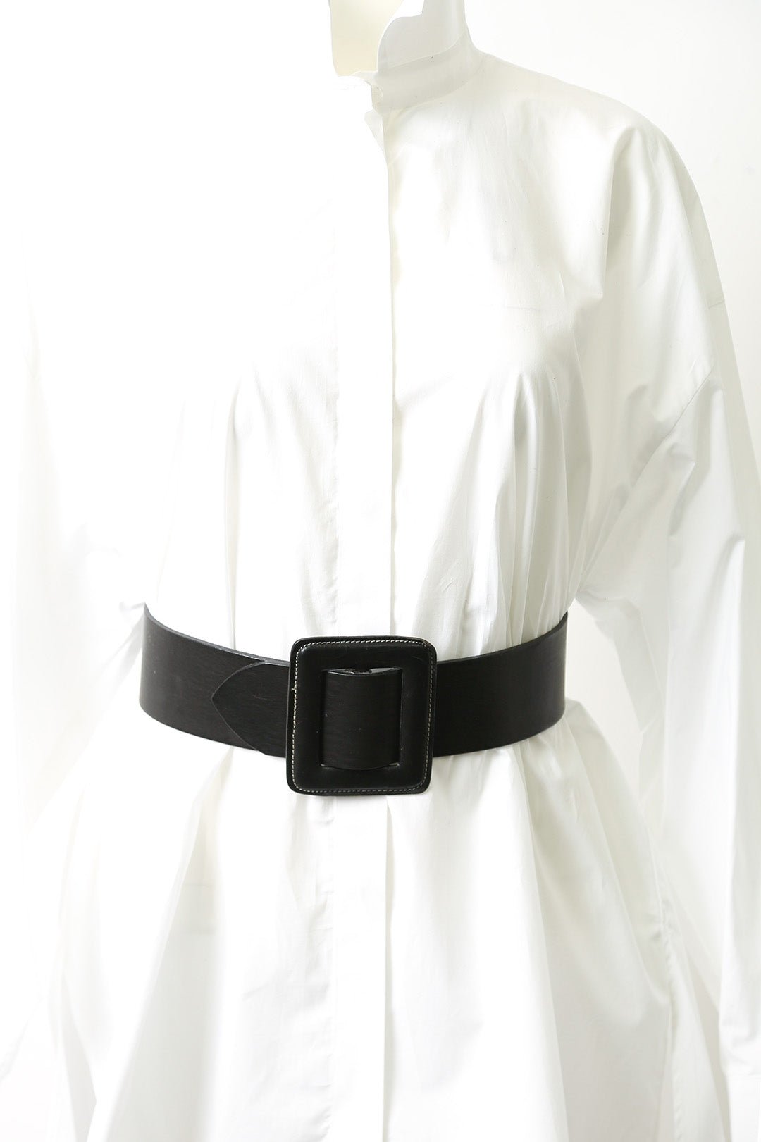 SLEEK BUCKLED WAIST BELT IN LEATHER - Jarbo