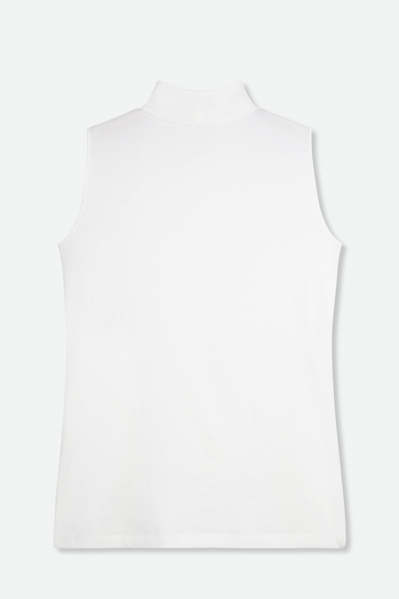 SLEEVELESS HIGH NECK IN PIMA COTTON STRETCH - Jarbo
