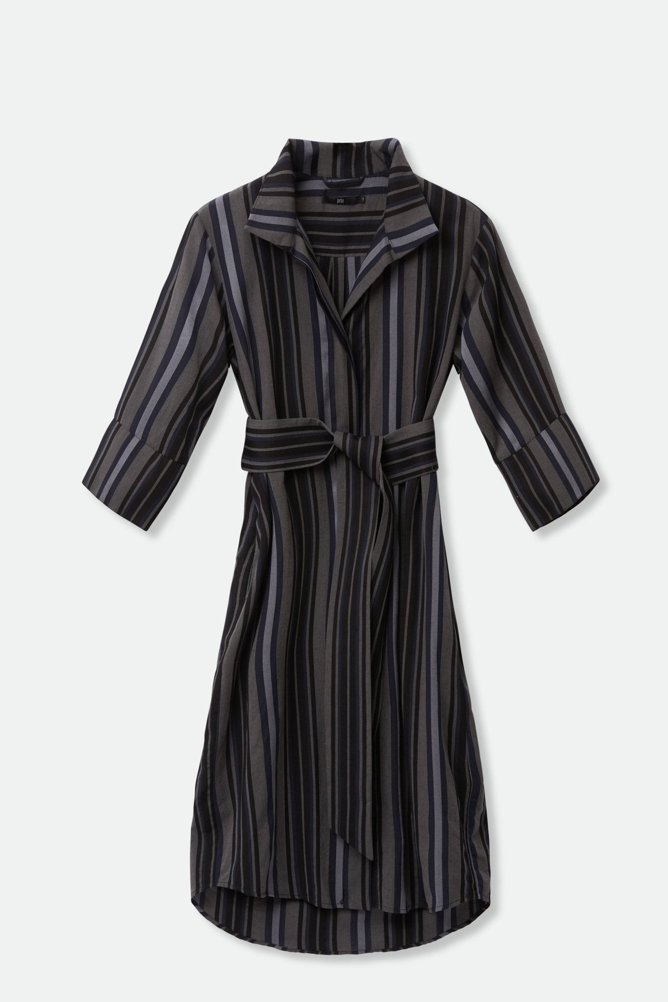 SOPHIE SHIRT DRESS IN YARN-DYED COTTON BLEND - Jarbo