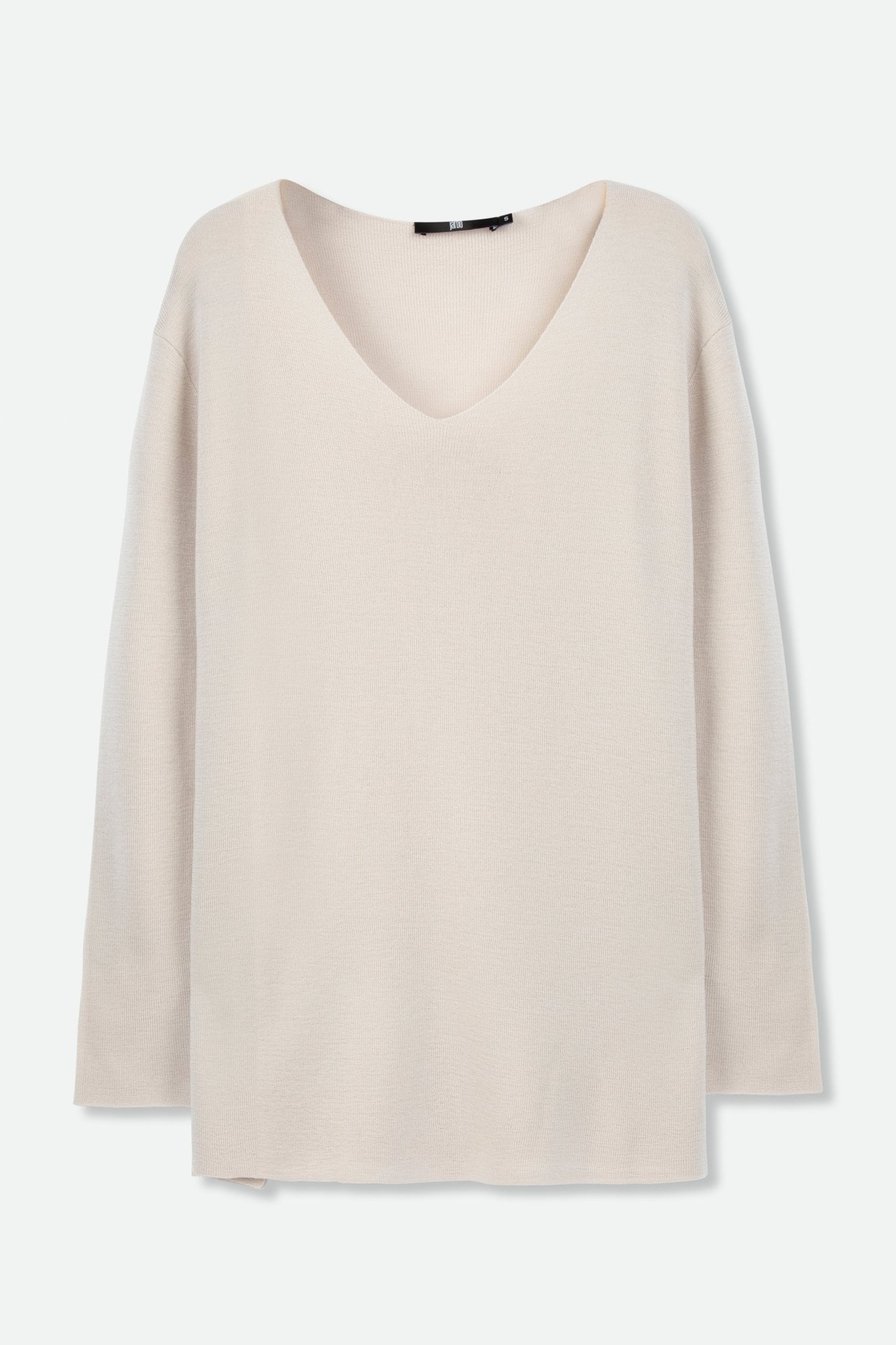 STELLA V NECK TUNIC IN ITALIAN MERINO - Jarbo