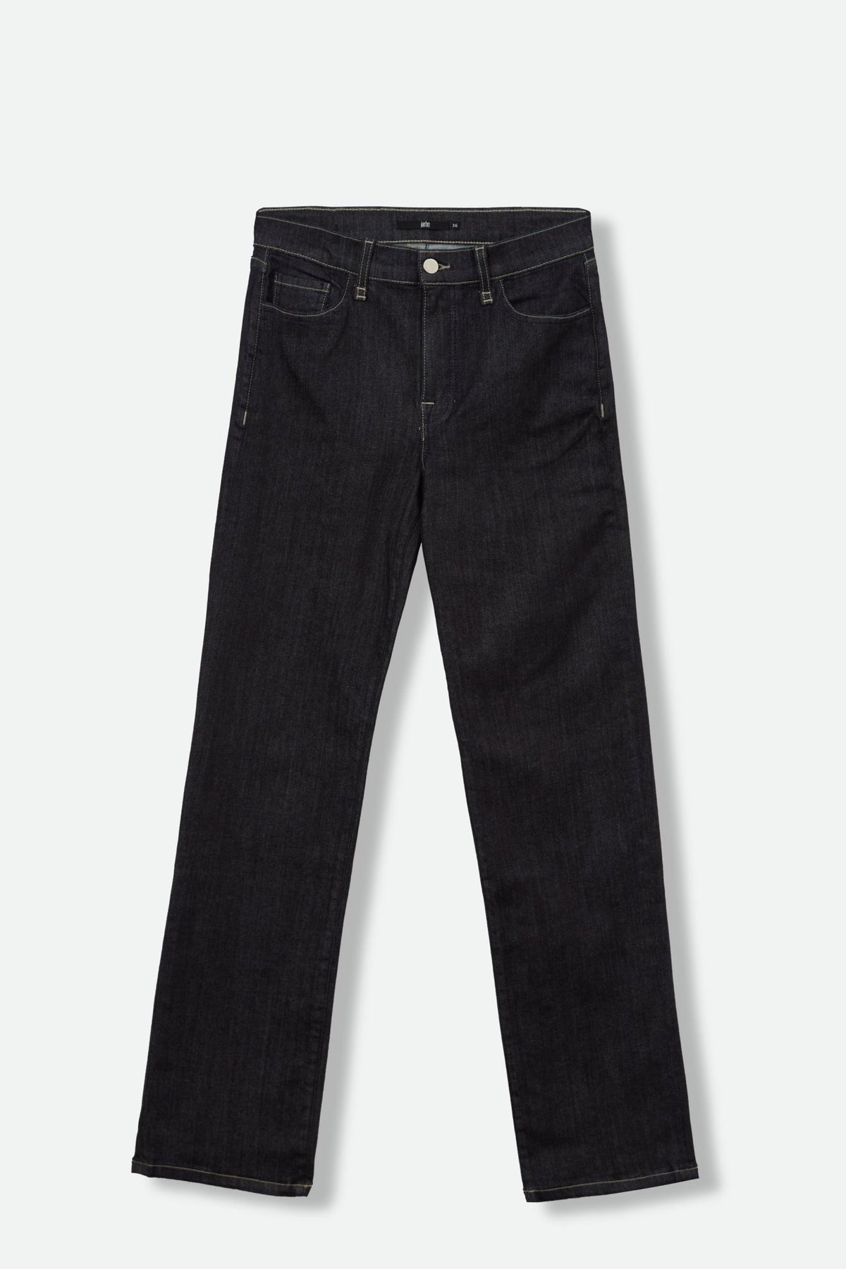 STRAIGHT LEG FIVE POCKET PANT IN DARK WASH COTTON DENIM STRETCH - Jarbo