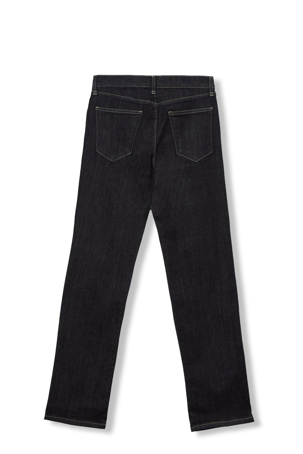 STRAIGHT LEG FIVE POCKET PANT IN DARK WASH COTTON DENIM STRETCH - Jarbo