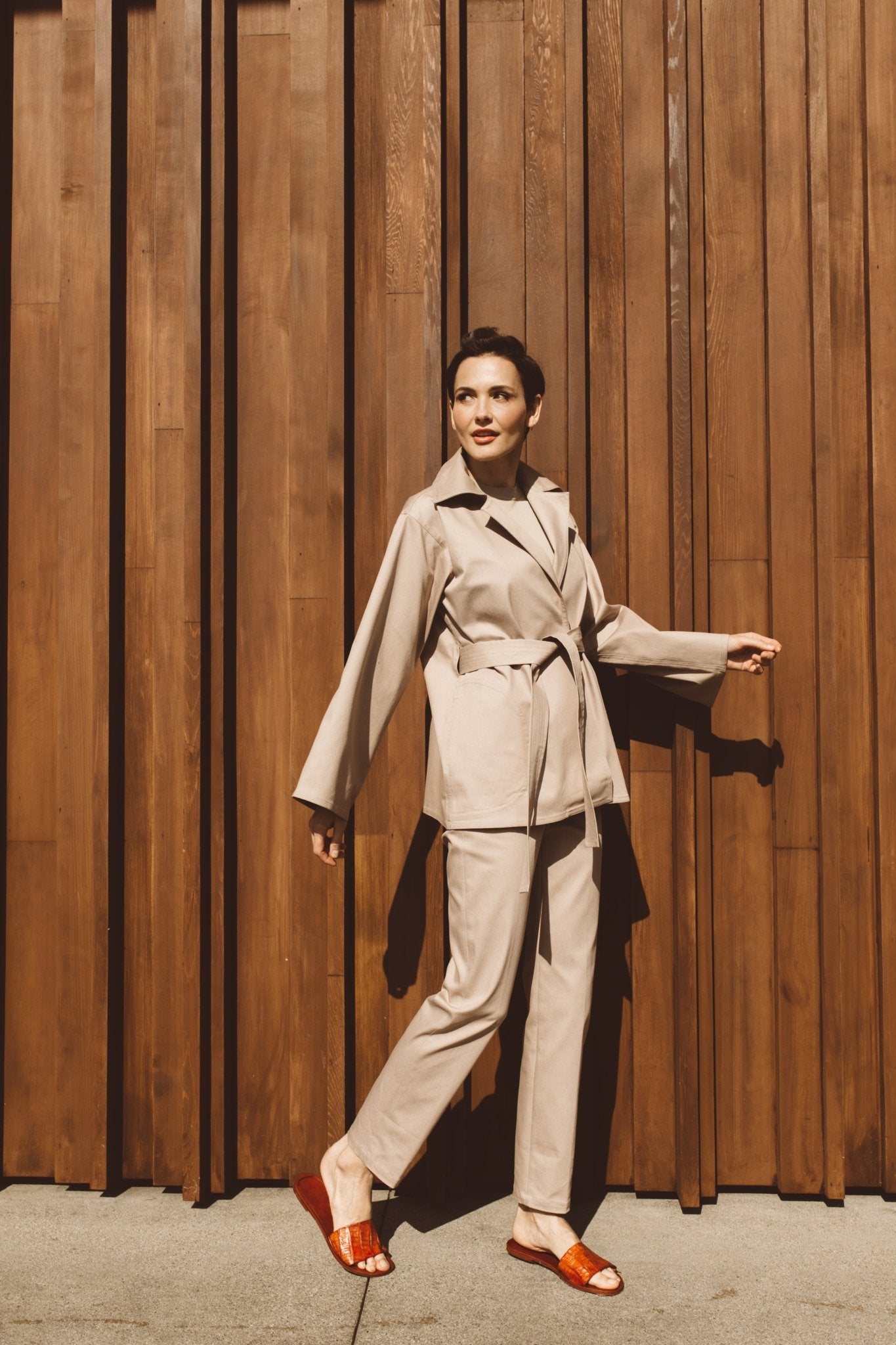 TATE STRAIGHT LEG PANT IN TECHNICAL STRETCH COTTON - Jarbo