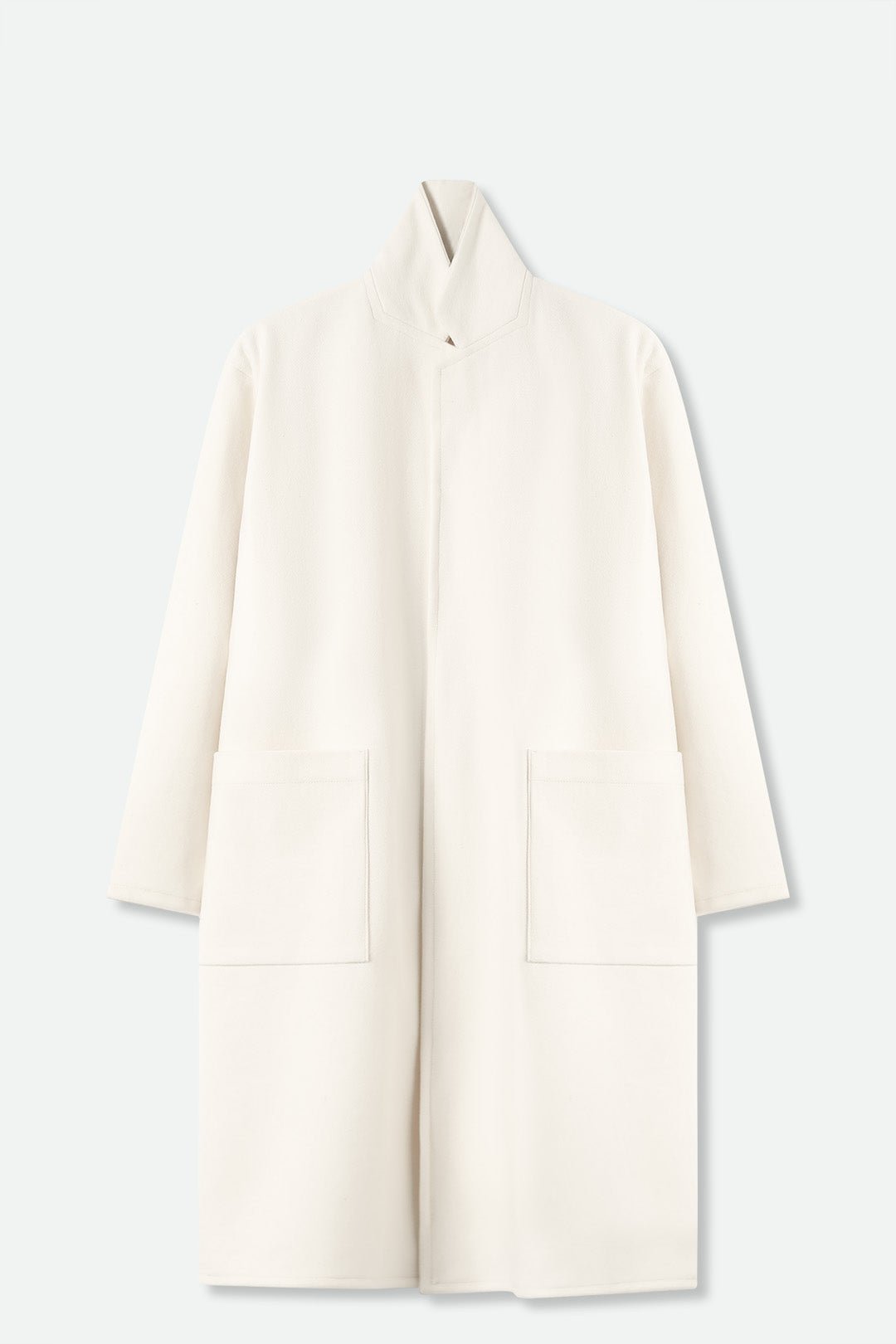 THE CARLIE COAT IN ITALIAN IVORY WOOL - Jarbo