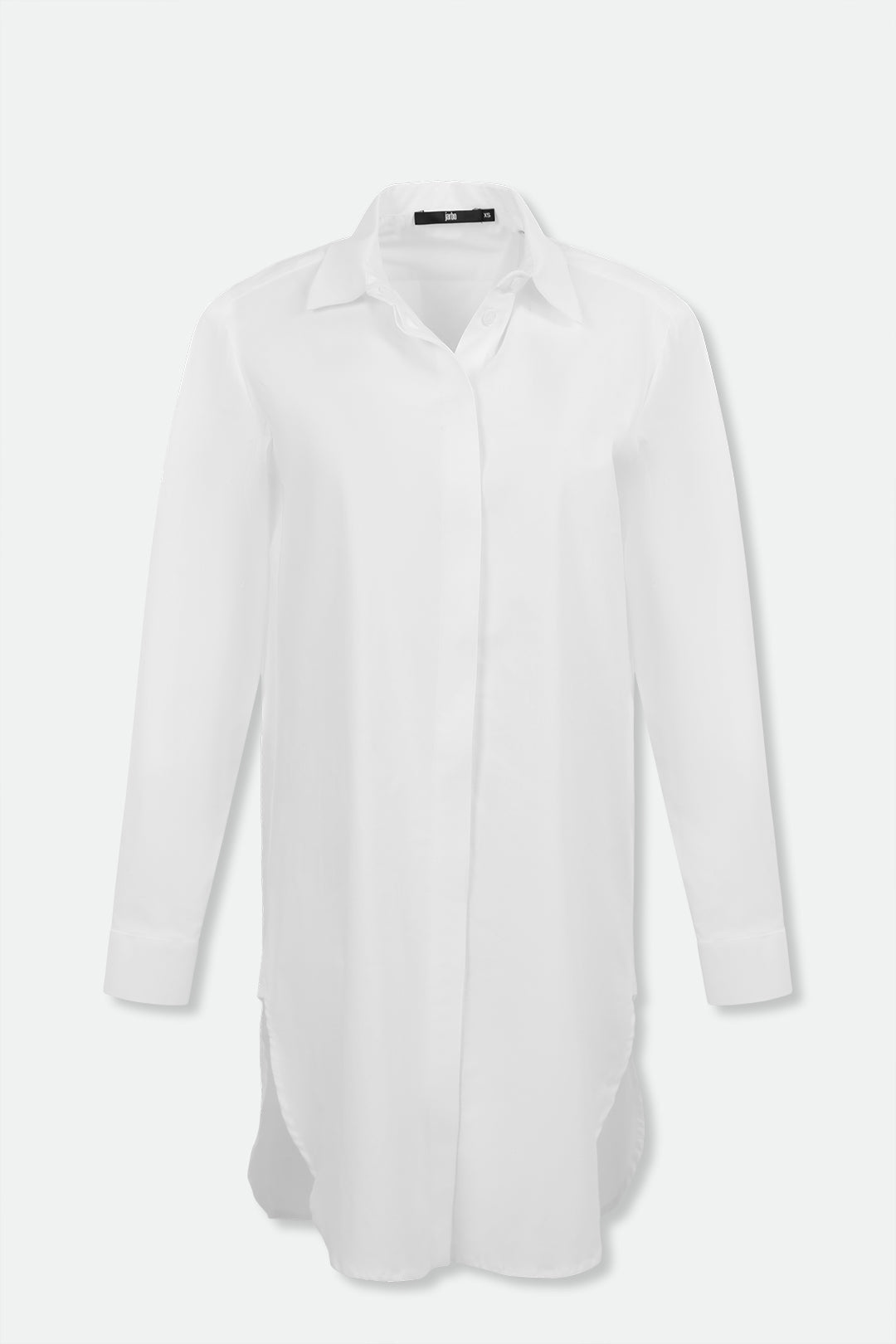 THE PERFECT SHIRT LENGTHENED IN ITALIAN COTTON STRETCH - Jarbo