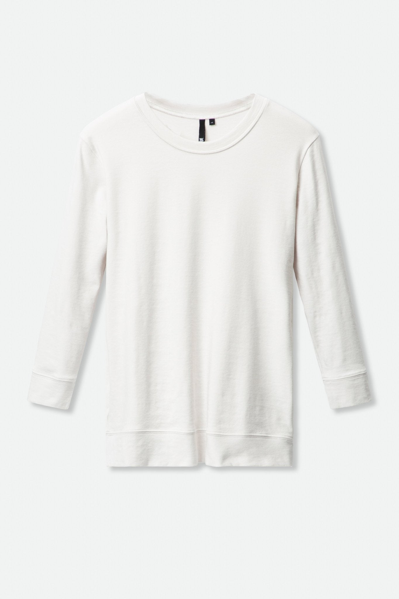 THREE-QUARTER SLEEVE BOX TOP IN PIMA COTTON STRETCH - Jarbo