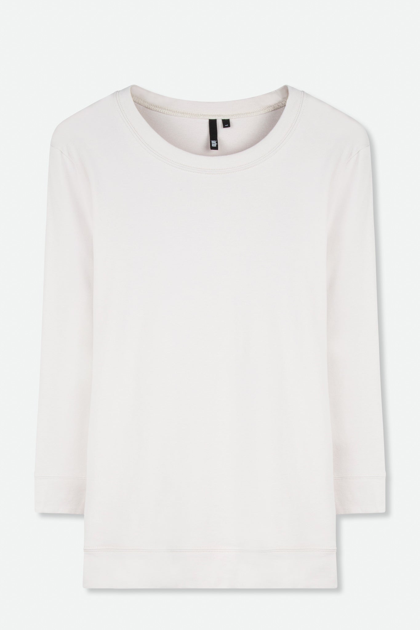 THREE-QUARTER SLEEVE BOX TOP IN PIMA COTTON STRETCH - Jarbo