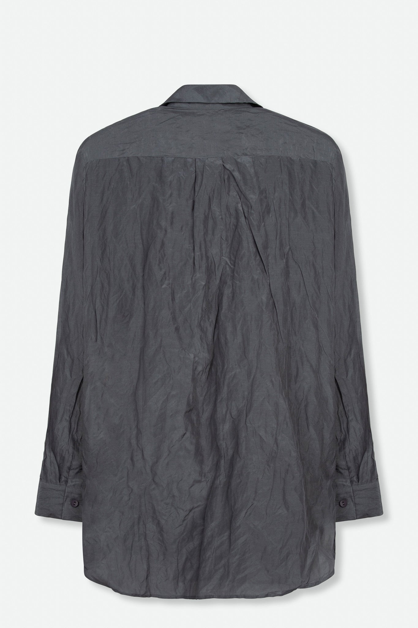 TONAL STRIPE SHIRT IN TEXTURED COTTON-SILK BLEND - Jarbo