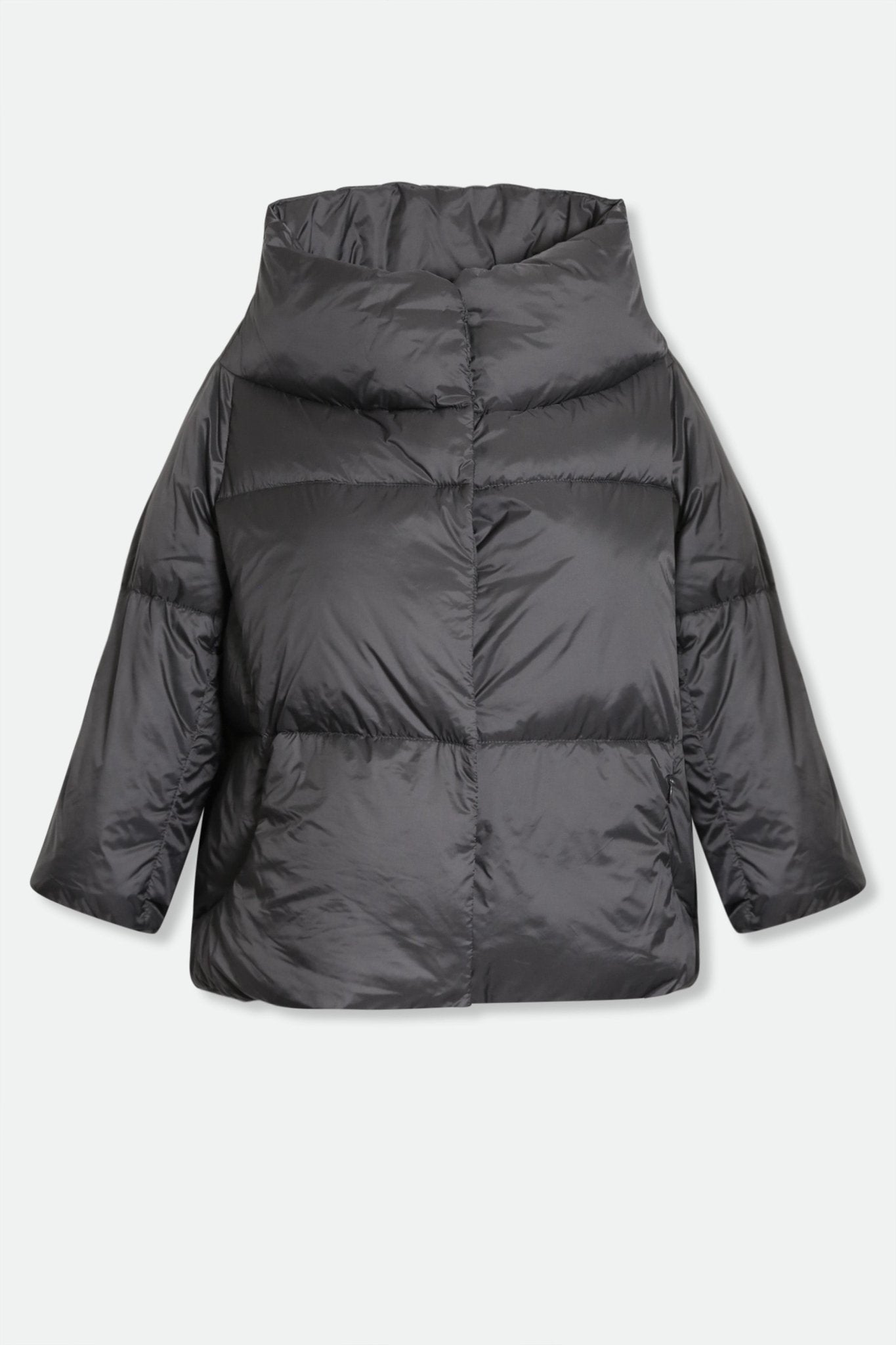 TRENTO WIDE COLLAR CROP IN GOOSE DOWN JACKET - Jarbo