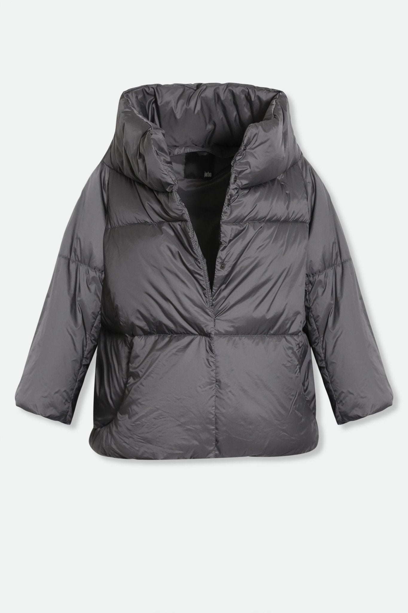 TRENTO WIDE COLLAR CROP IN GOOSE DOWN JACKET - Jarbo