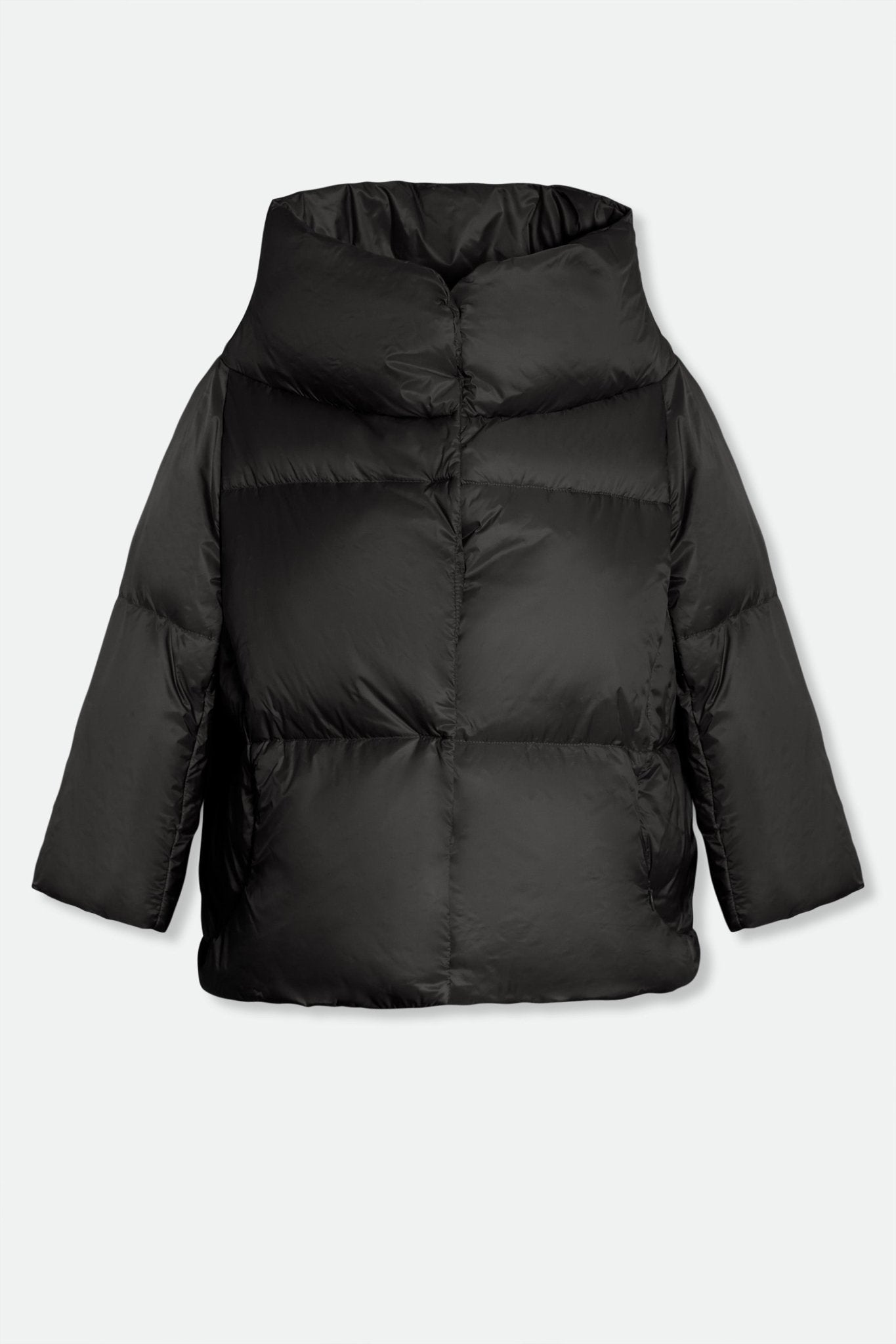 TRENTO WIDE COLLAR CROP IN GOOSE DOWN JACKET - Jarbo