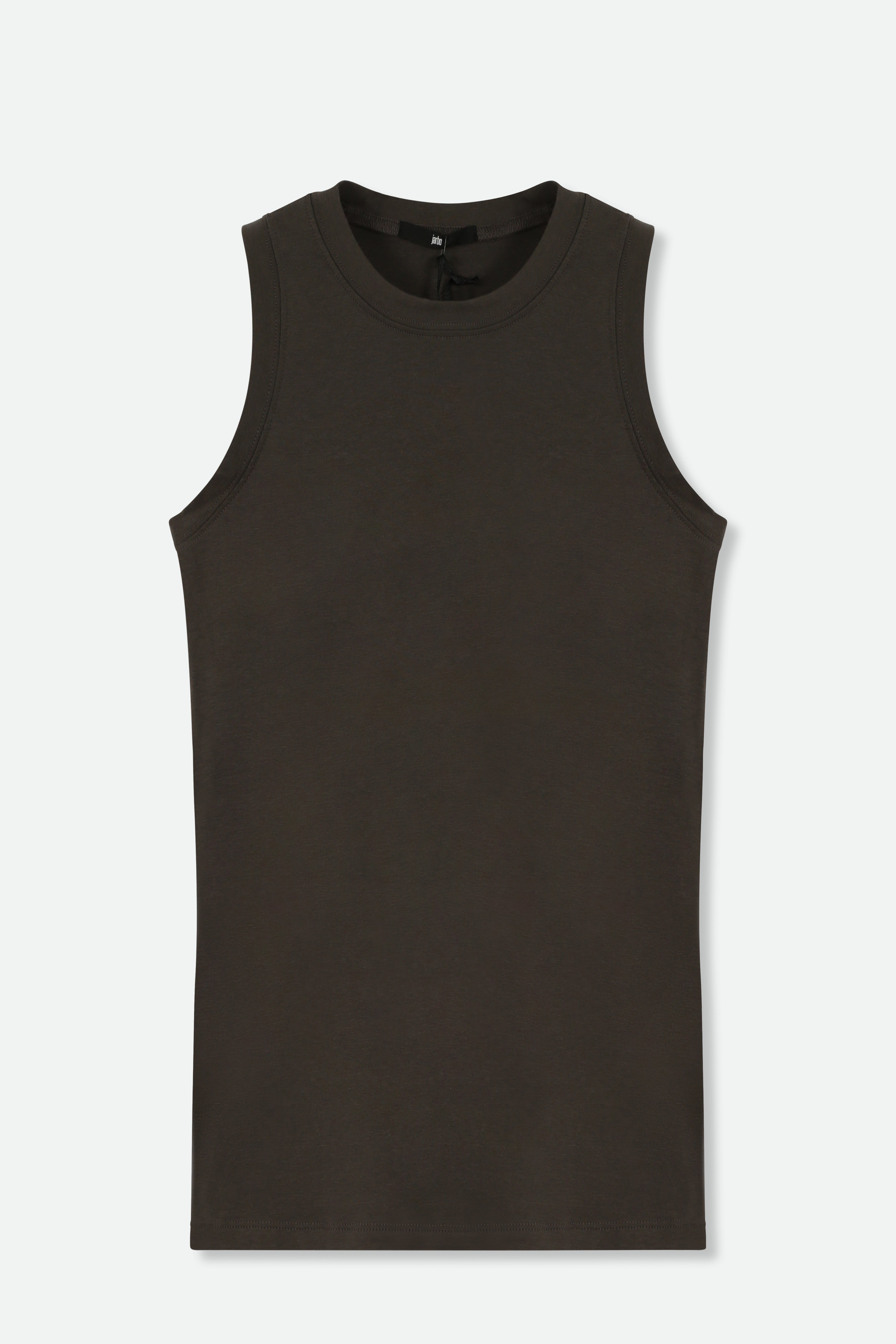 TUNIC LENGTH MUSCLE TANK IN PIMA COTTON STRETCH - Jarbo