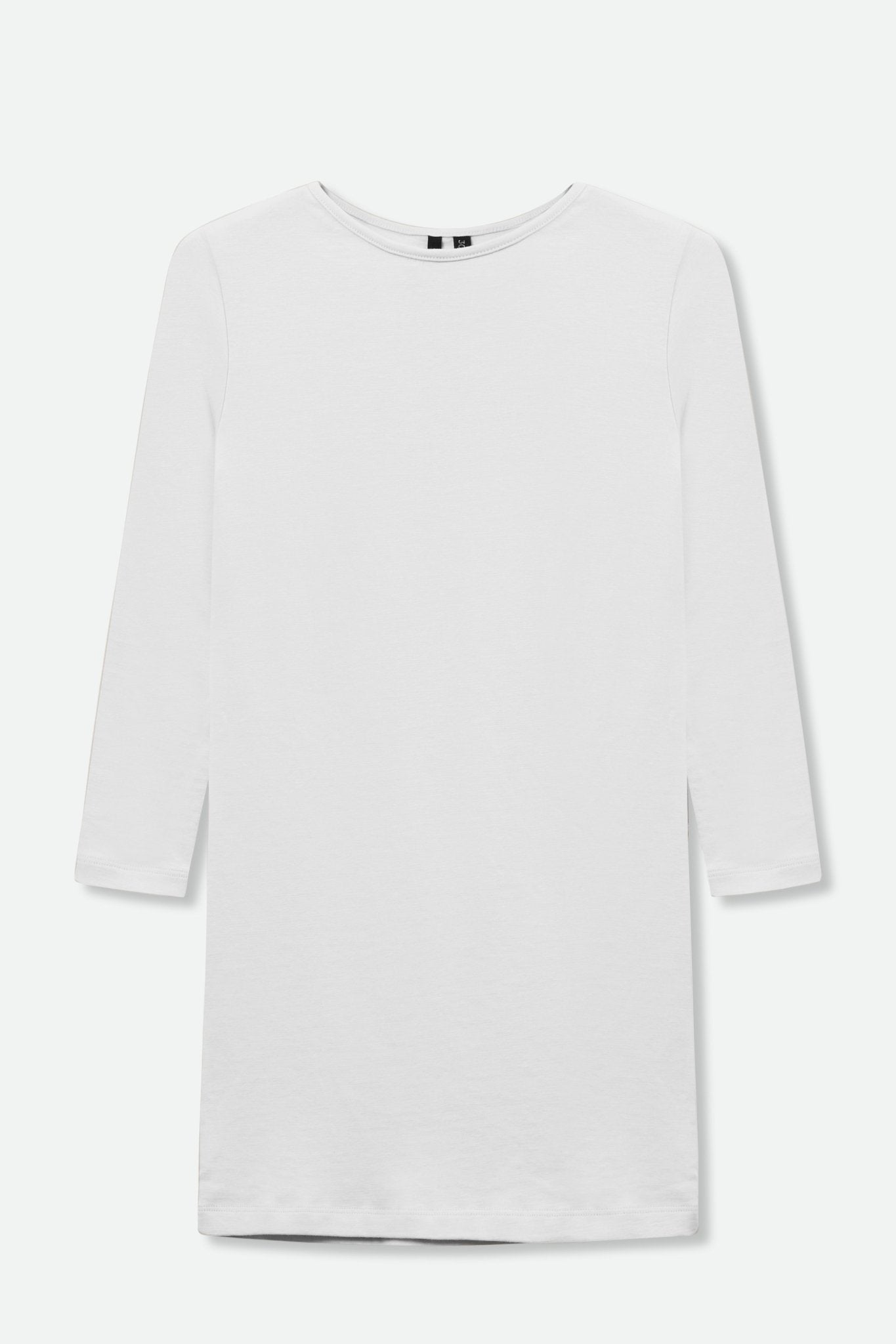 TUNIC LONG SLEEVE BATEAU NECK IN PIMA COTTON STRETCH - Jarbo