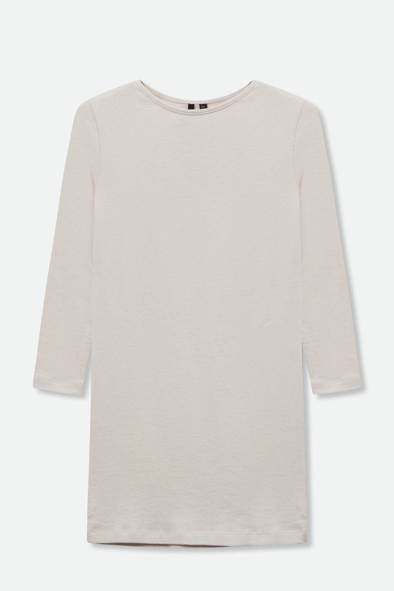 TUNIC LONG SLEEVE BATEAU NECK IN PIMA COTTON STRETCH - Jarbo