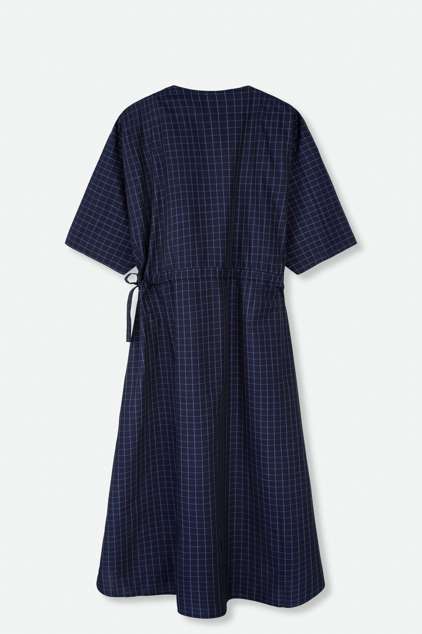 VANESSA DRESS WITH WAISTED DRAWSTRING IN COTTON POPLIN - Jarbo
