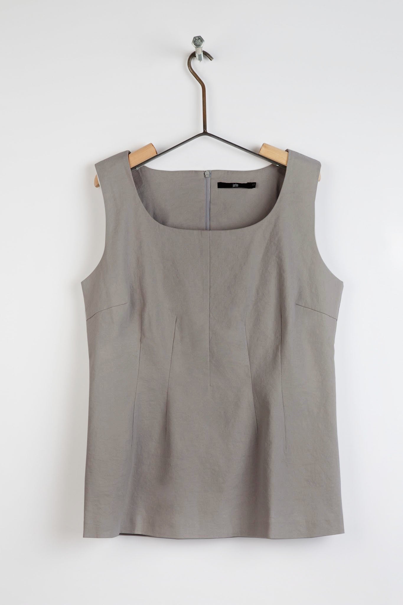 VANNA 5 DART TANK IN LINEN STRETCH - FINAL SALE - Jarbo