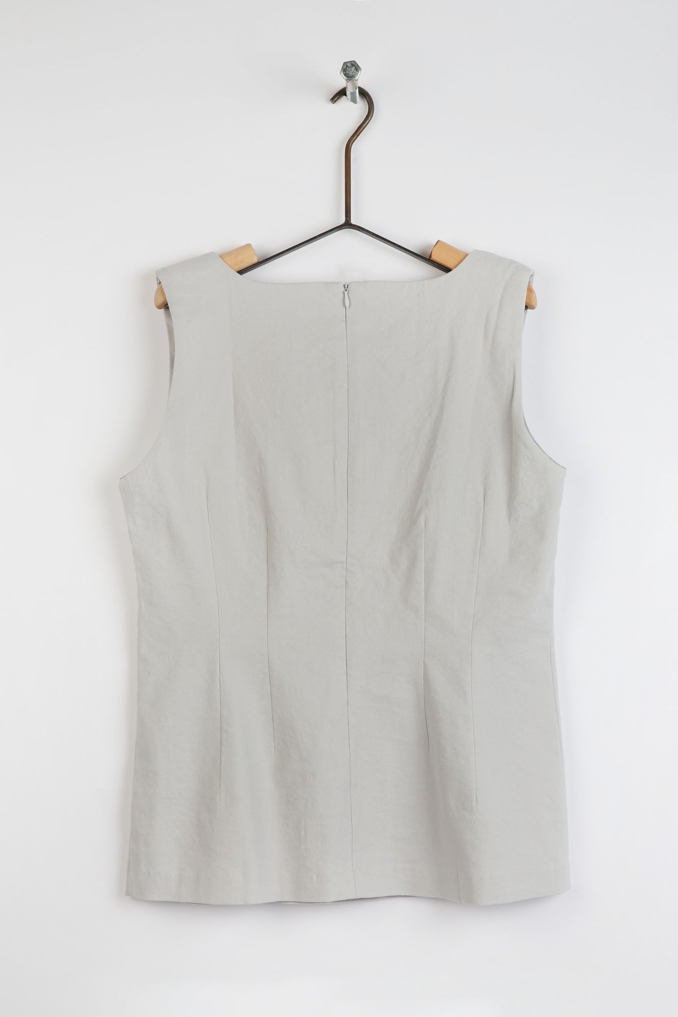 VANNA 5 DART TANK IN LINEN STRETCH - FINAL SALE - Jarbo