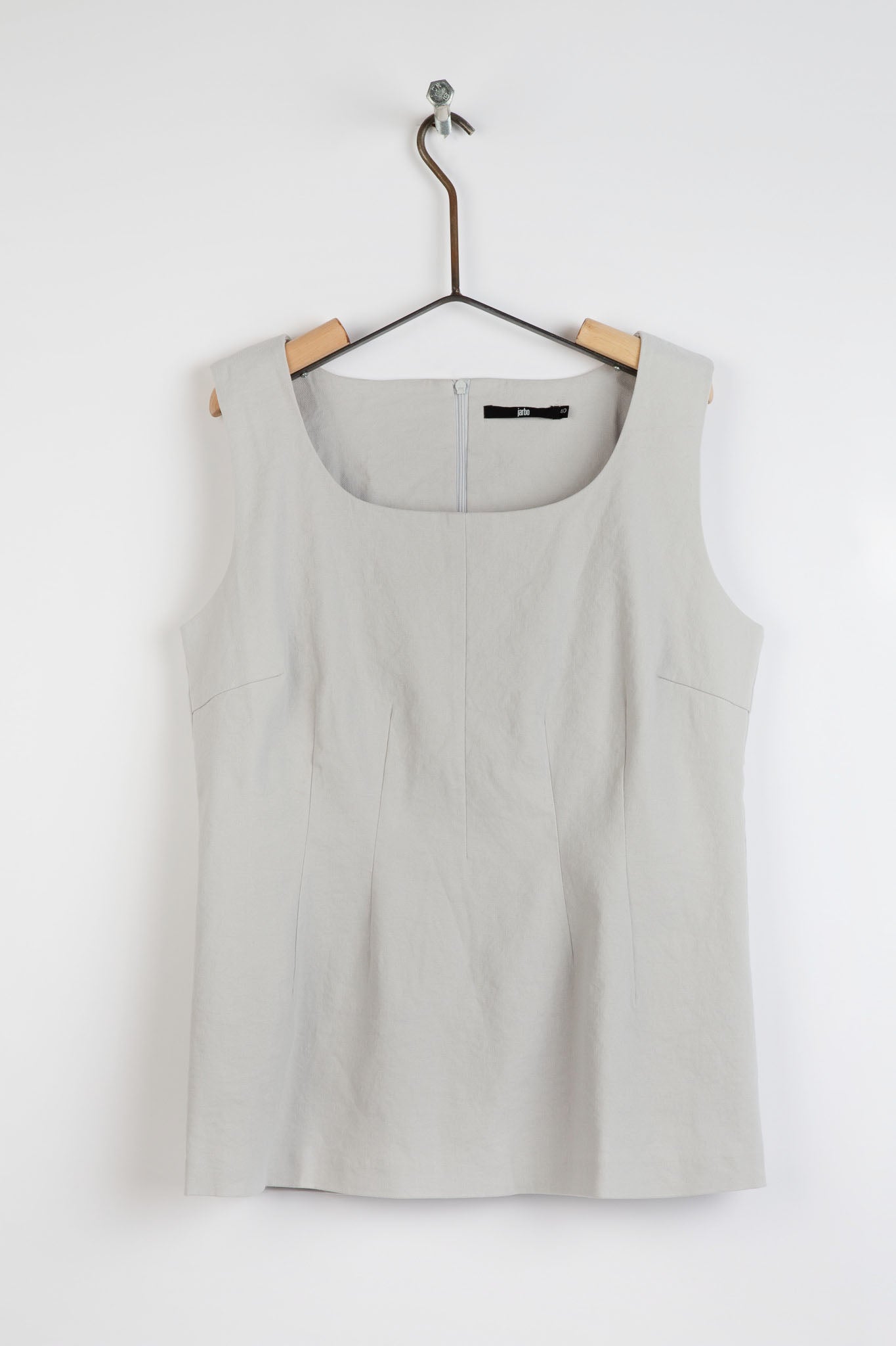 VANNA 5 DART TANK IN LINEN STRETCH - FINAL SALE - Jarbo