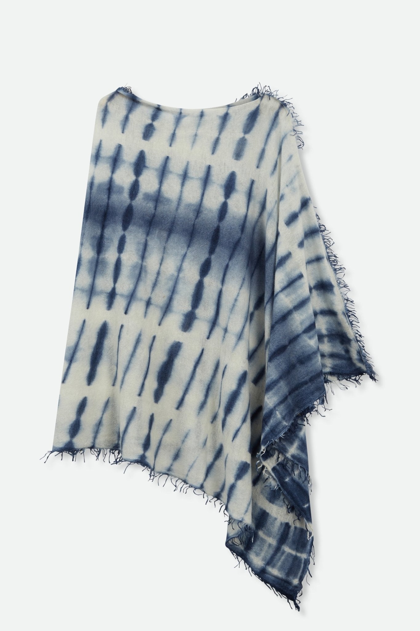 VARA IN HAND-DYED CASHMERE INDIGO JAPANESE SHIBORI - Jarbo