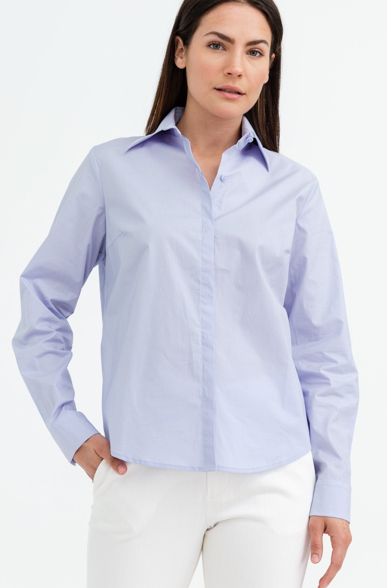 VIA SHIRT IN ITALIAN STRETCH POPLIN - Jarbo
